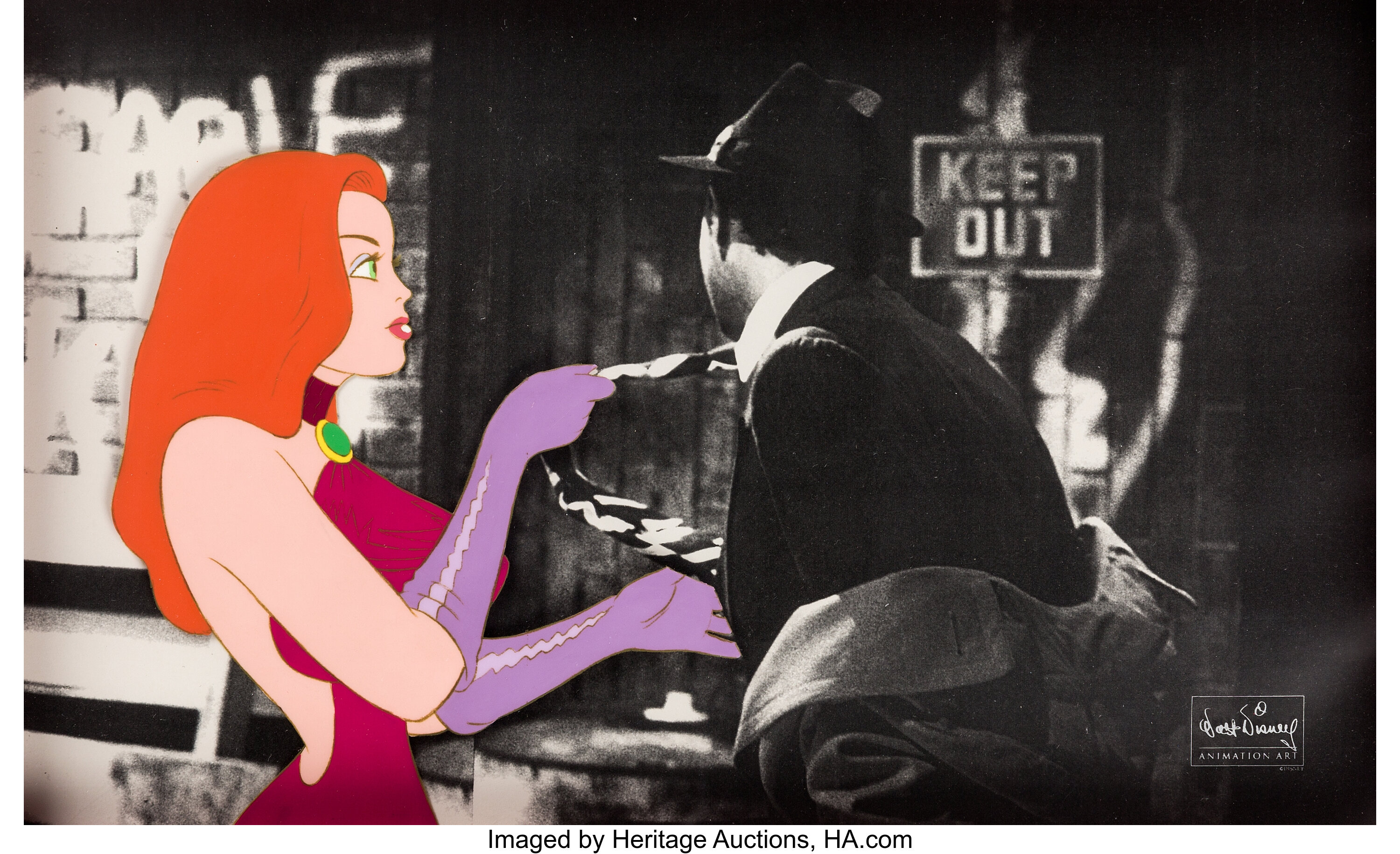 Who Framed Roger Rabbit Jessica Rabbit Early Test Cel Lot 95169 Heritage Auctions