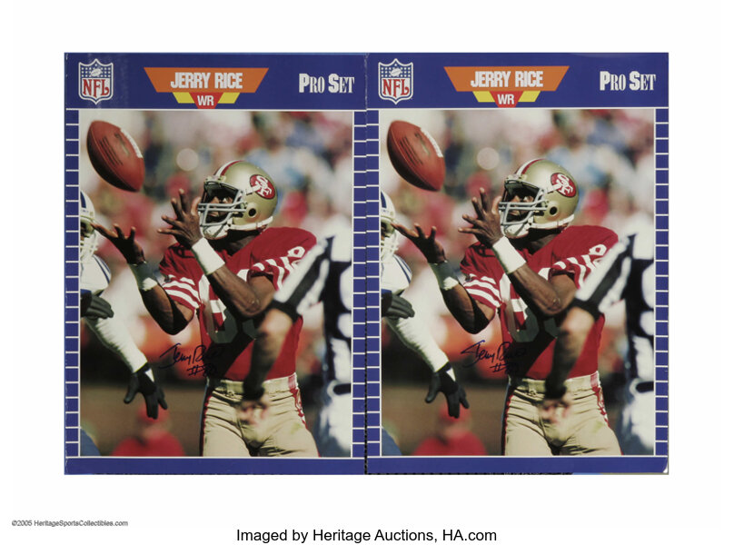 Lot Detail - Jerry Rice Autographed Poster