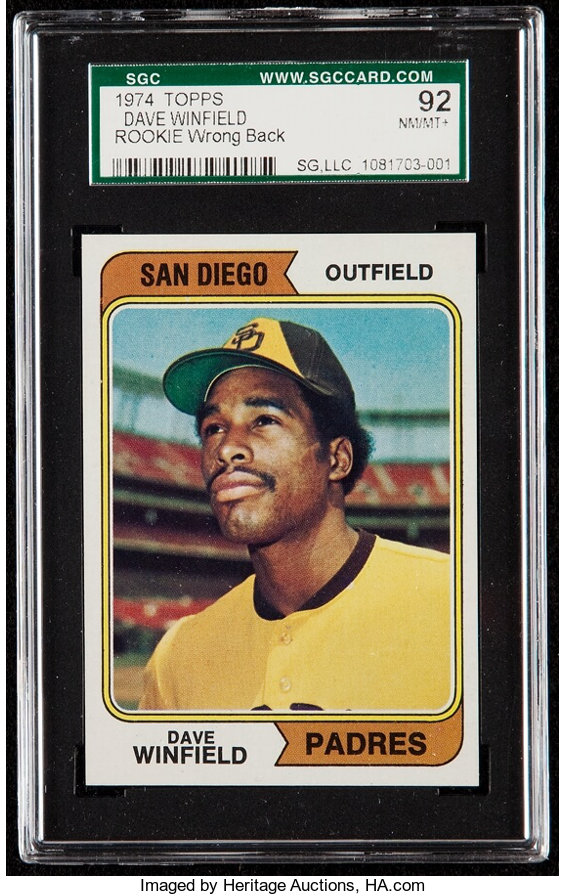 1975 Topps Dave Winfield