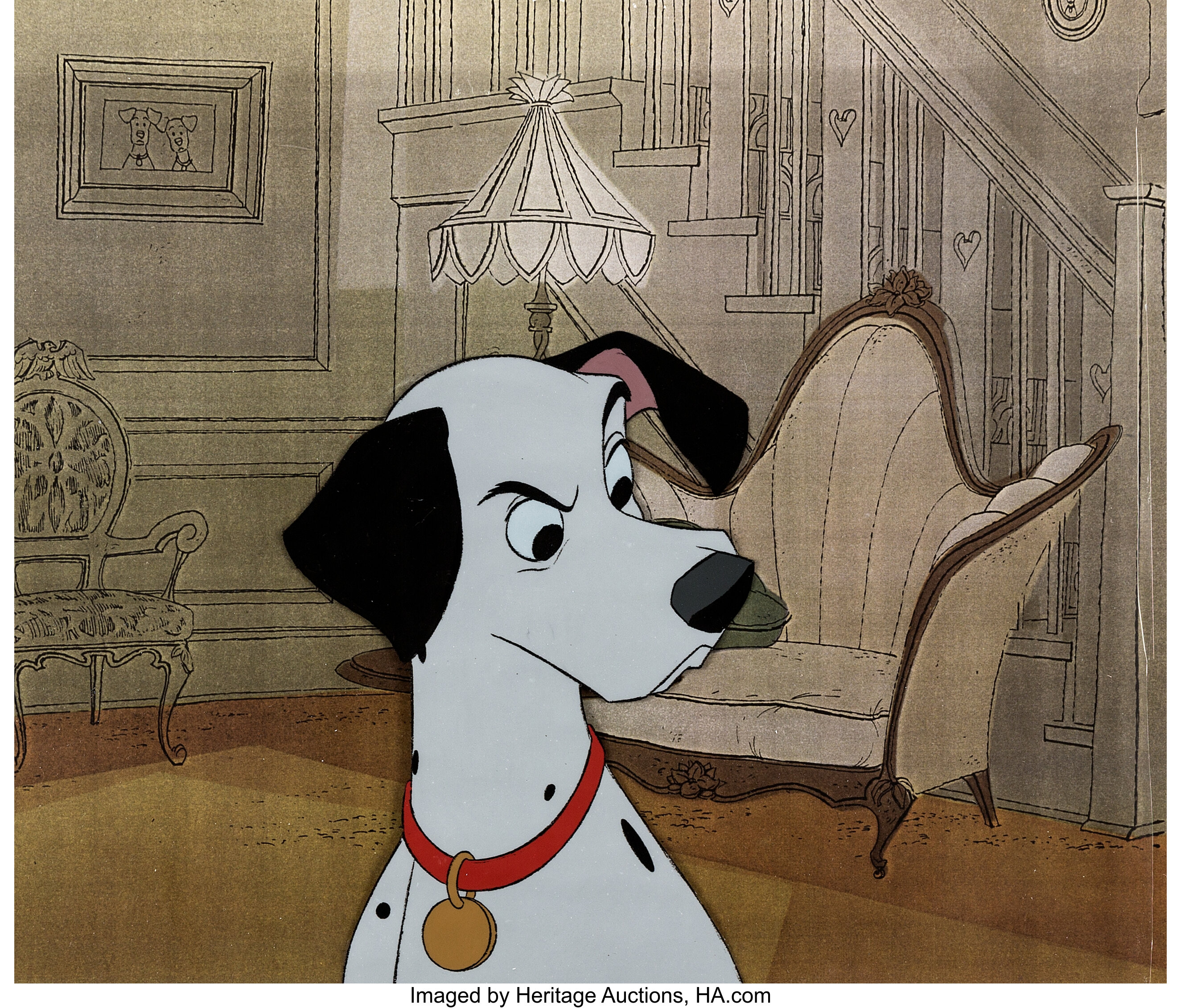 101 Dalmatians Pongo Production Cel (Walt Disney, 1961).... | Lot ...