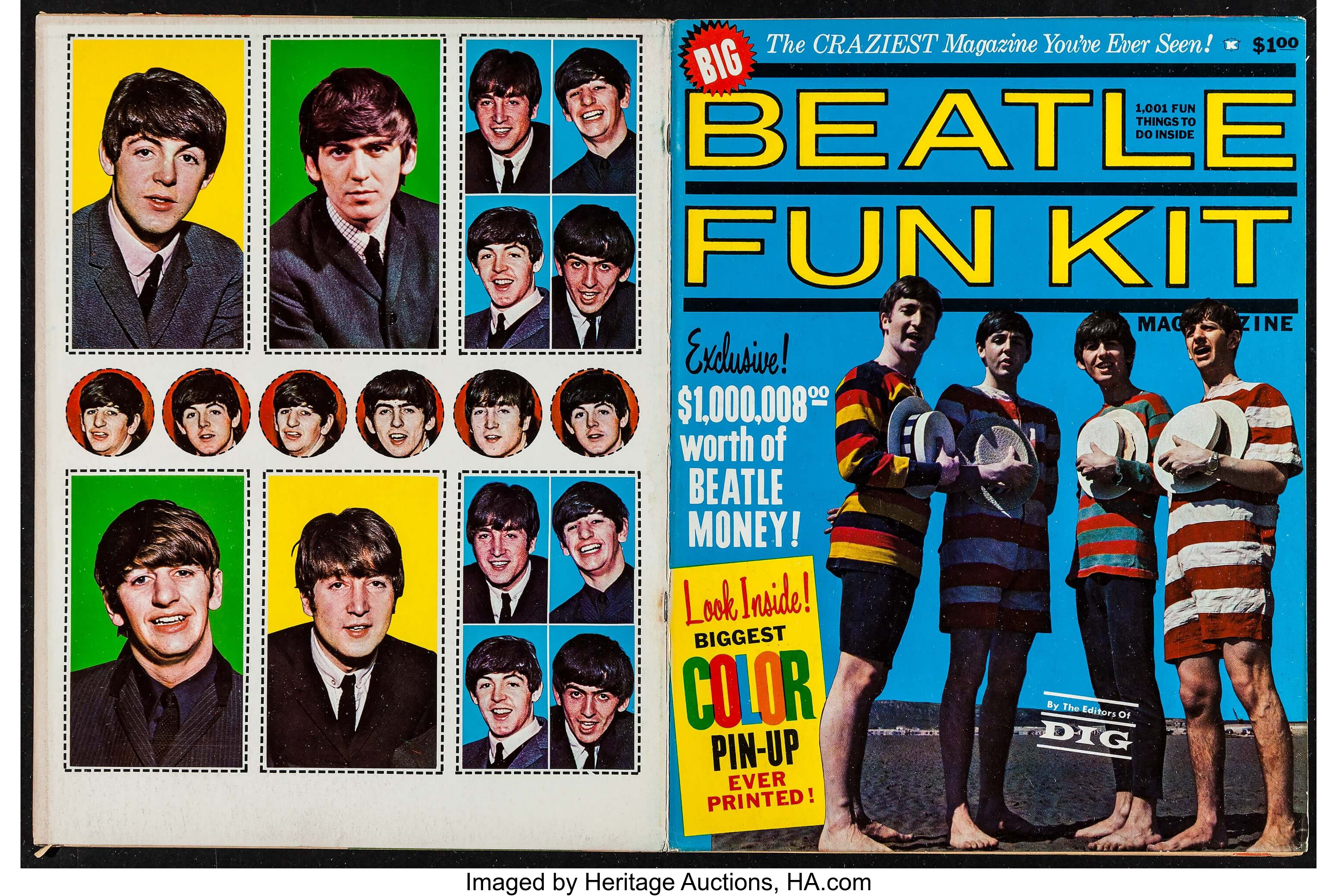 The Beatles Fun Kit Magazine Deidre Publications 1964 Magazine