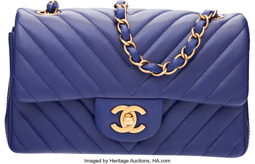 CHANEL Airlines CC XXL Flap Quilted Velvet Shoulder Bag Blue