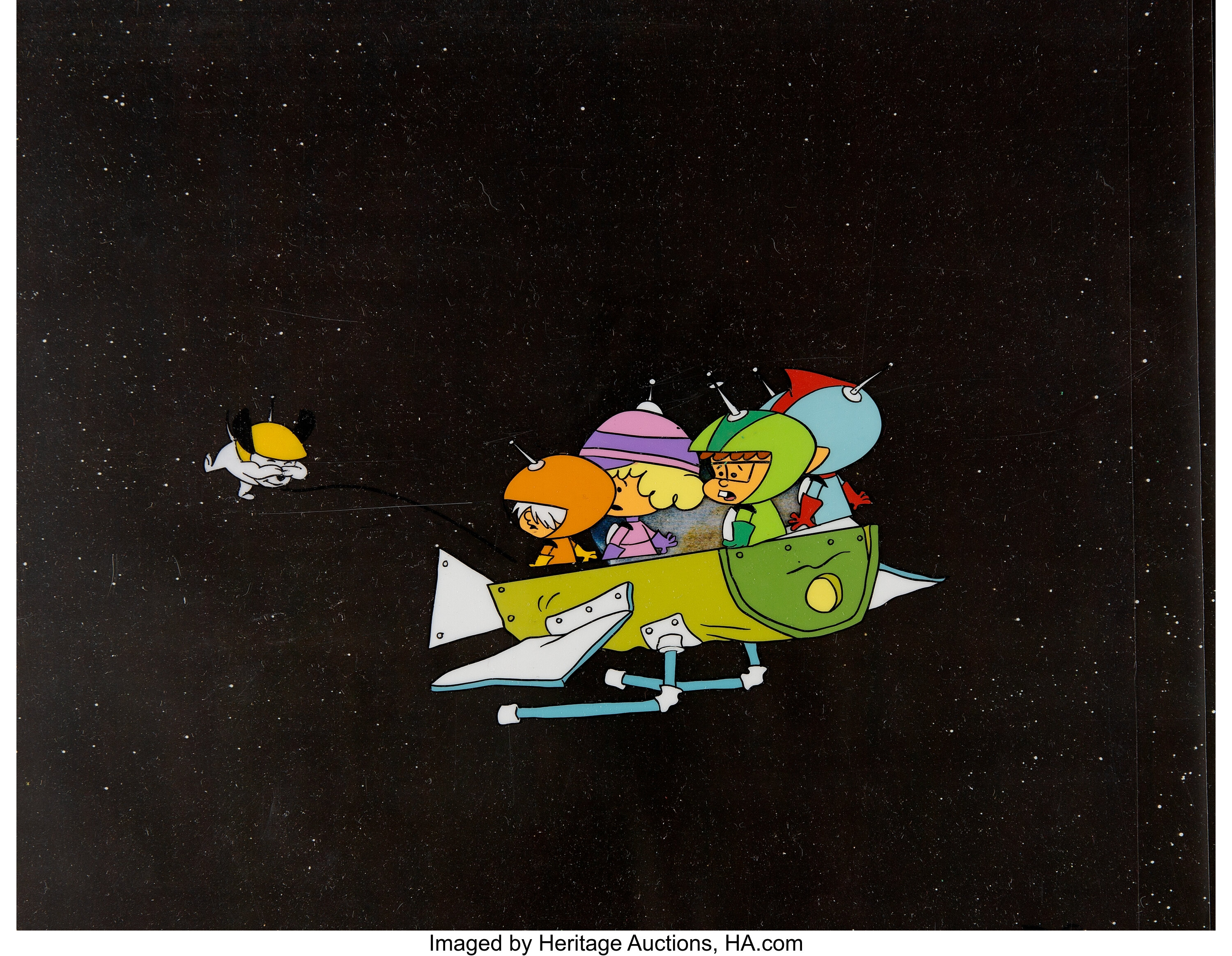 The Space Kidettes Production Cel Setup Hanna Barbera 1966 Lot Heritage Auctions