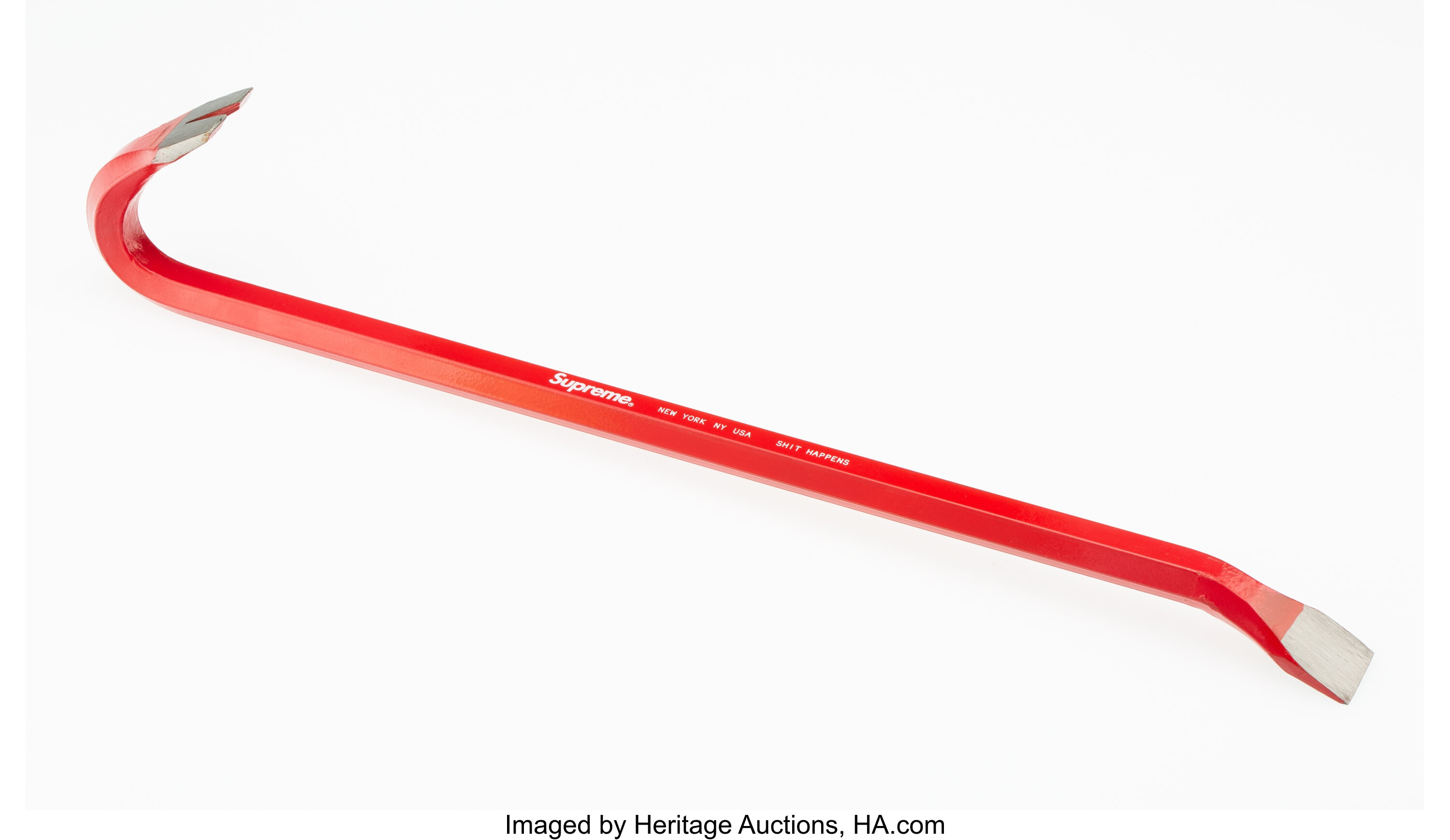 Supreme . Crowbar (Red), 2015. Steel with paint. 18-1/2 x 4 x 1