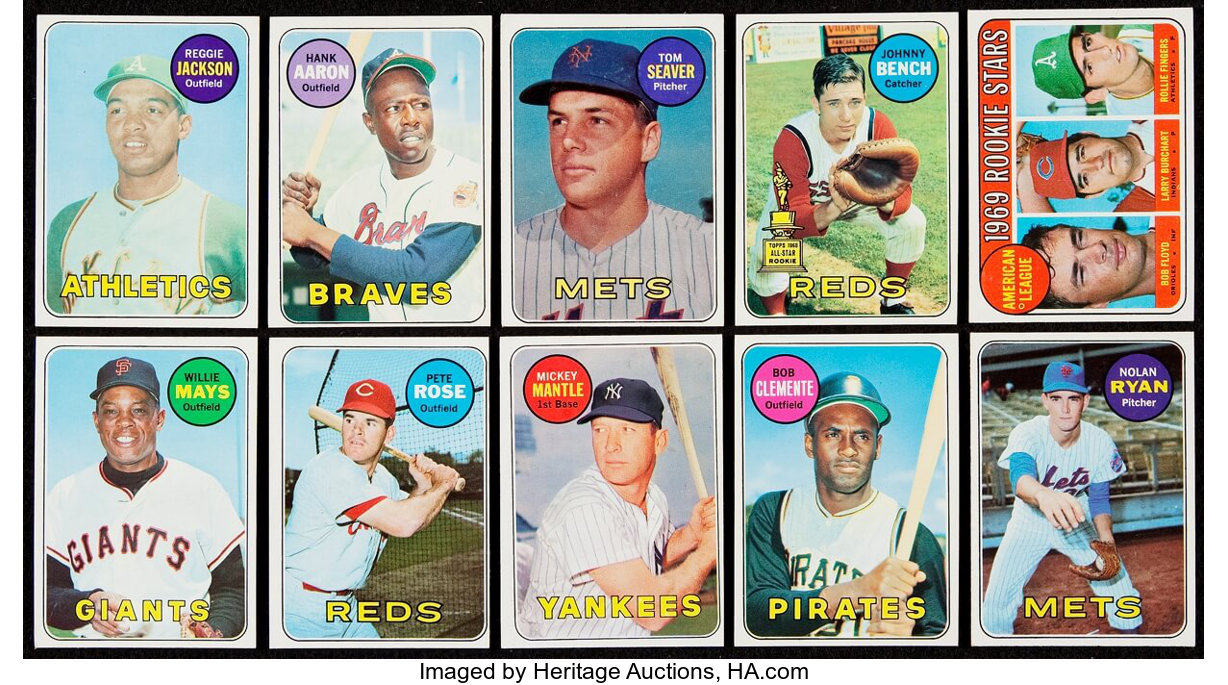 1969 Topps Baseball Near Set (656/664).  Baseball Cards Sets, Lot  #41063