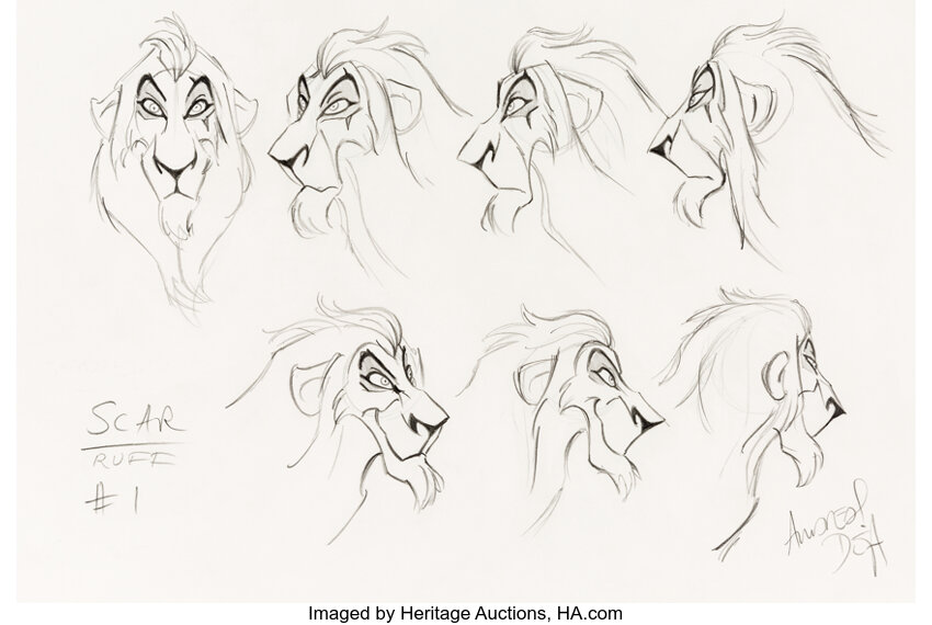 original lion king sketches