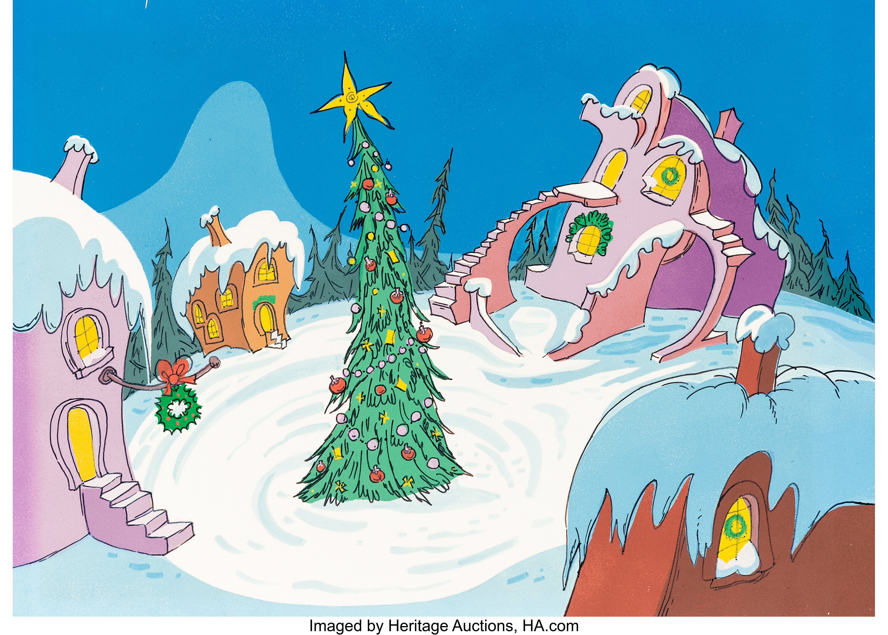 How the Grinch Stole Christmas Whoville Christmas Tree Preliminary