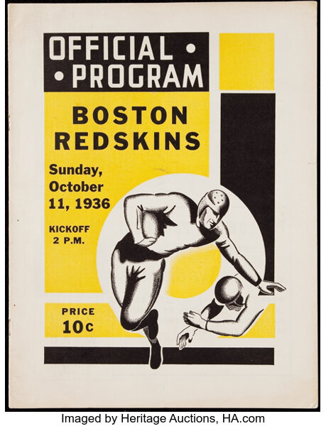 1936 Green Bay Packers vs. Boston Redskins Program, World | Lot #42153 |  Heritage Auctions