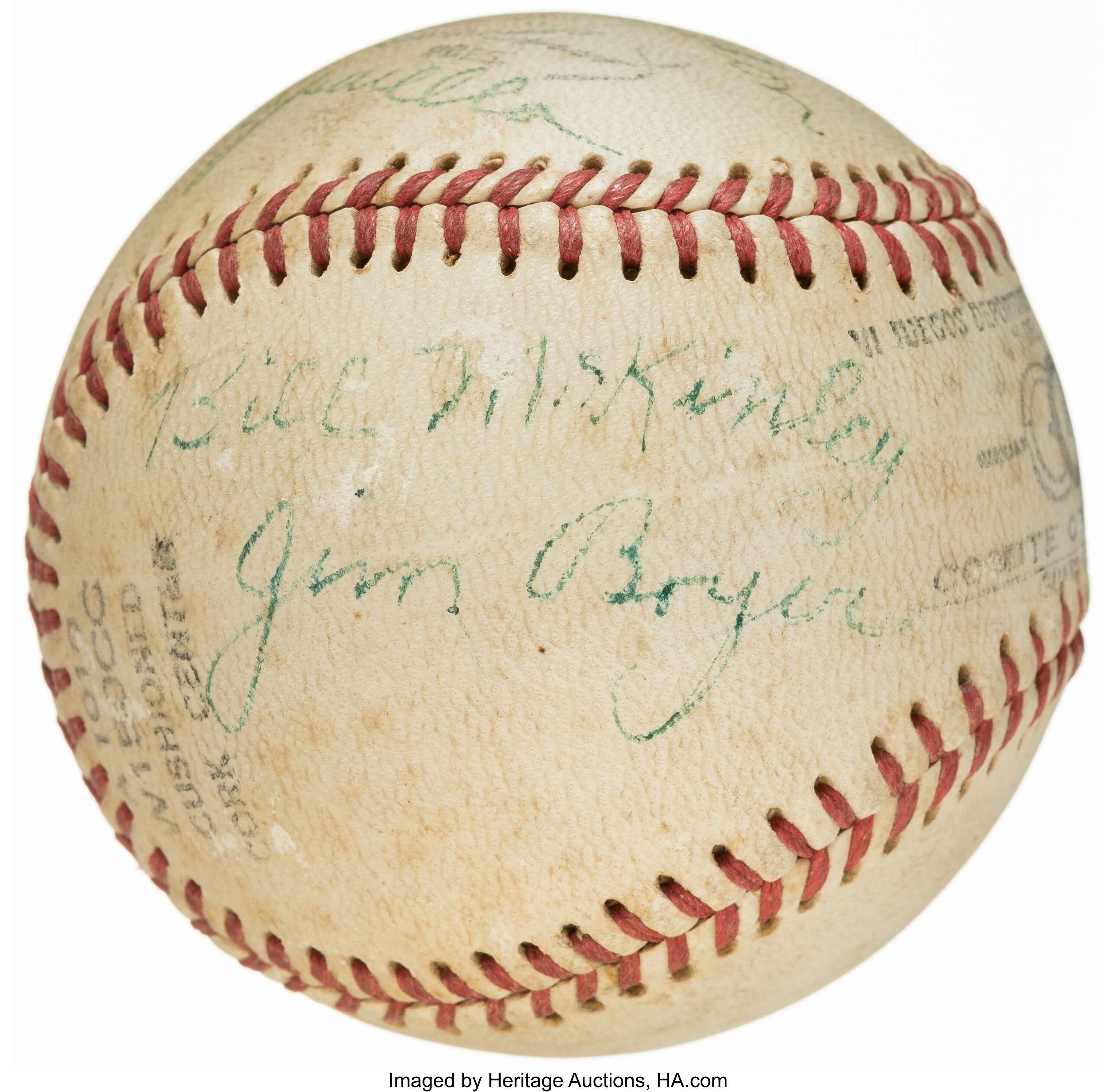 Pacific Coast League Autographed Baseball – All Artifacts – The