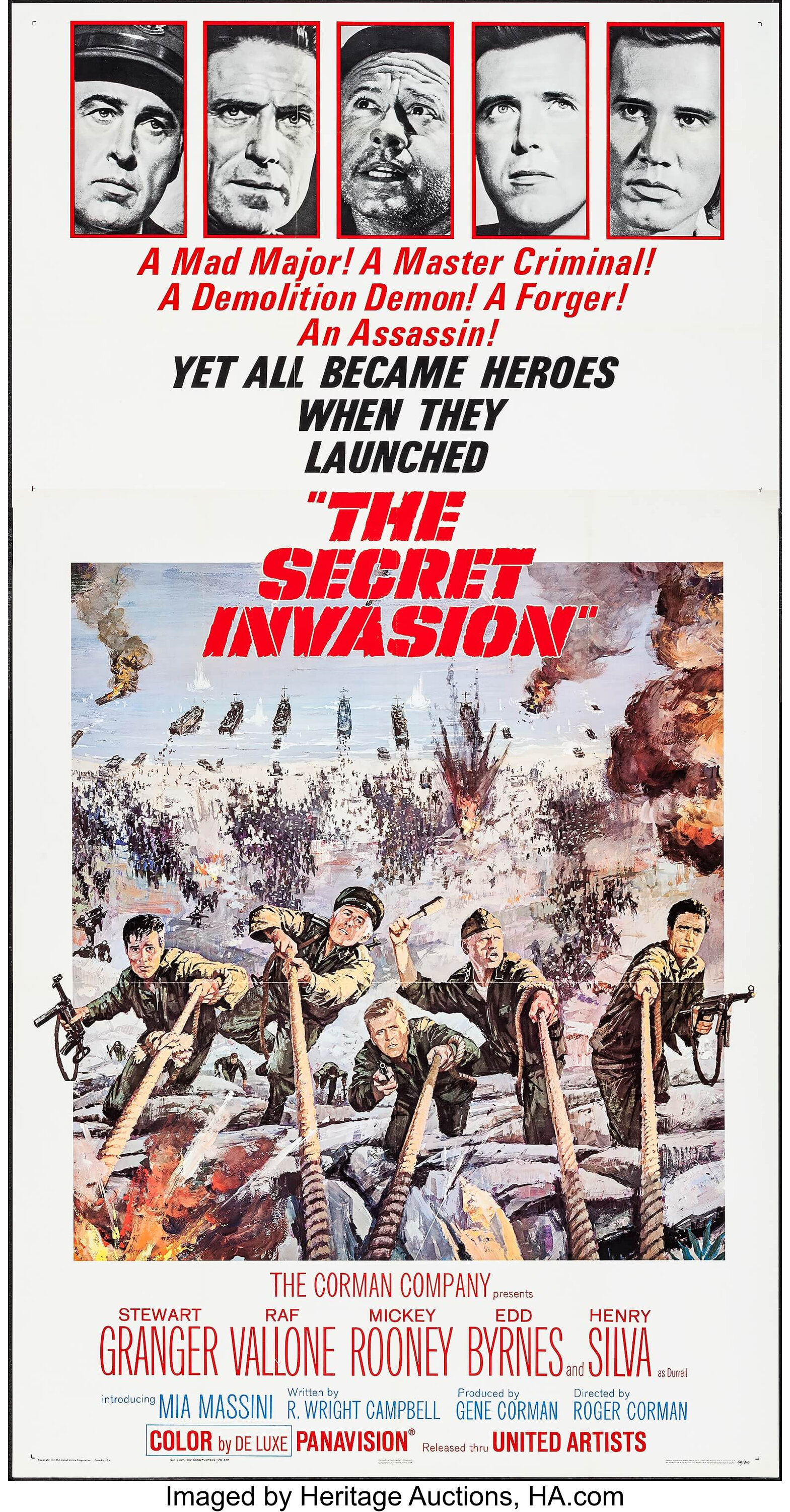 The Secret Invasion (United Artists, 1964). Three Sheet (41 X 79), Lot  #51388