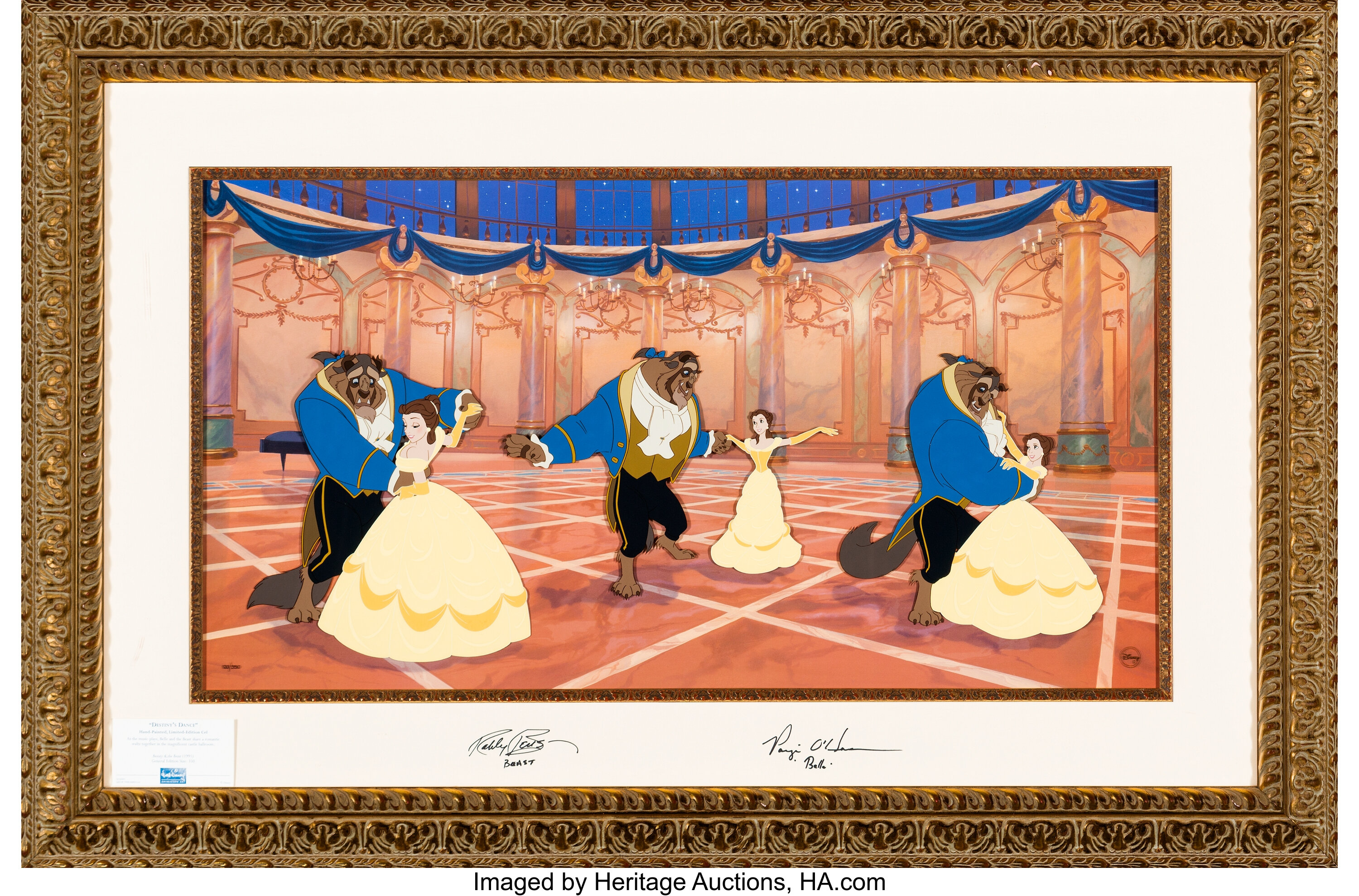 Beauty And The Beast Limited Edition Cel 1 350 Walt Disney Lot Heritage Auctions