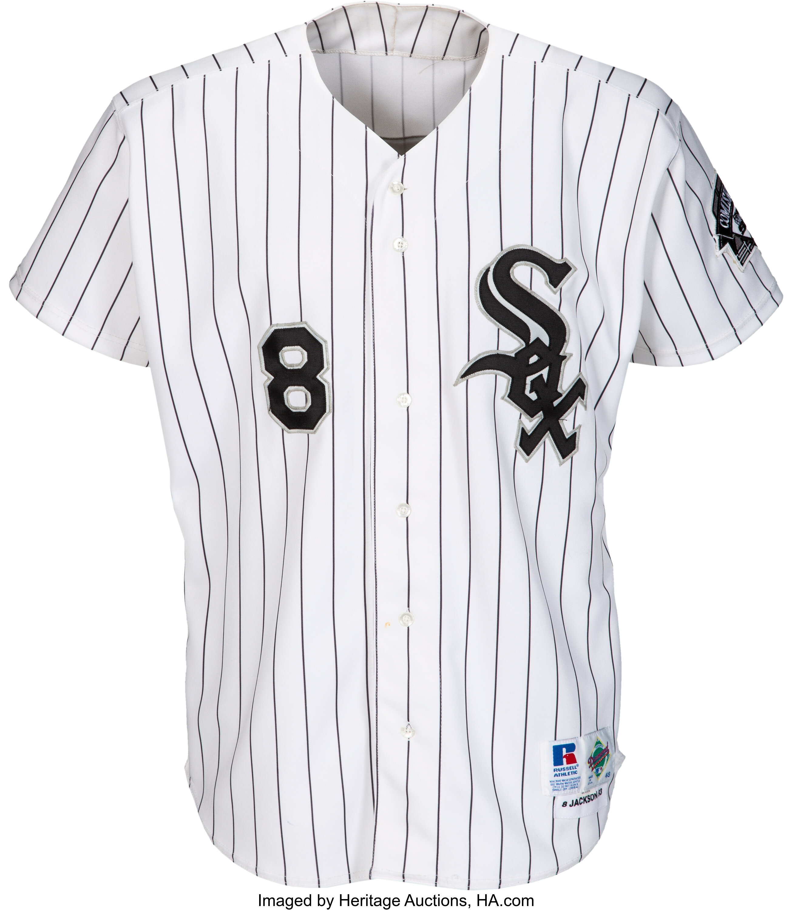 Lot Detail - 1991 BO JACKSON AUTOGRAPHED CHICAGO WHITE SOX GAME WORN HOME  JERSEY
