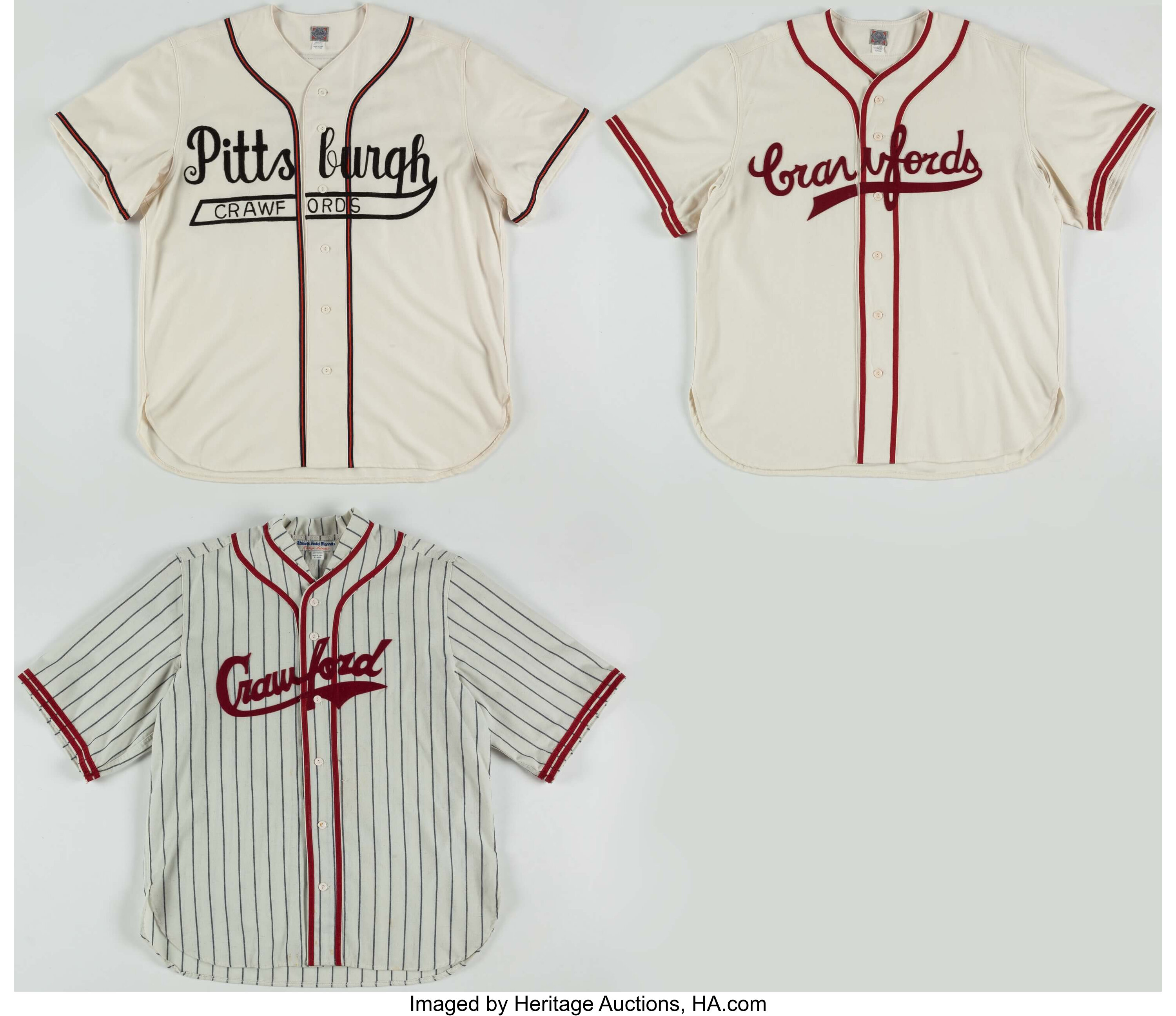 Pittsburgh Crawfords NLB Jersey - Cream (1944) - XL - Royal Retros