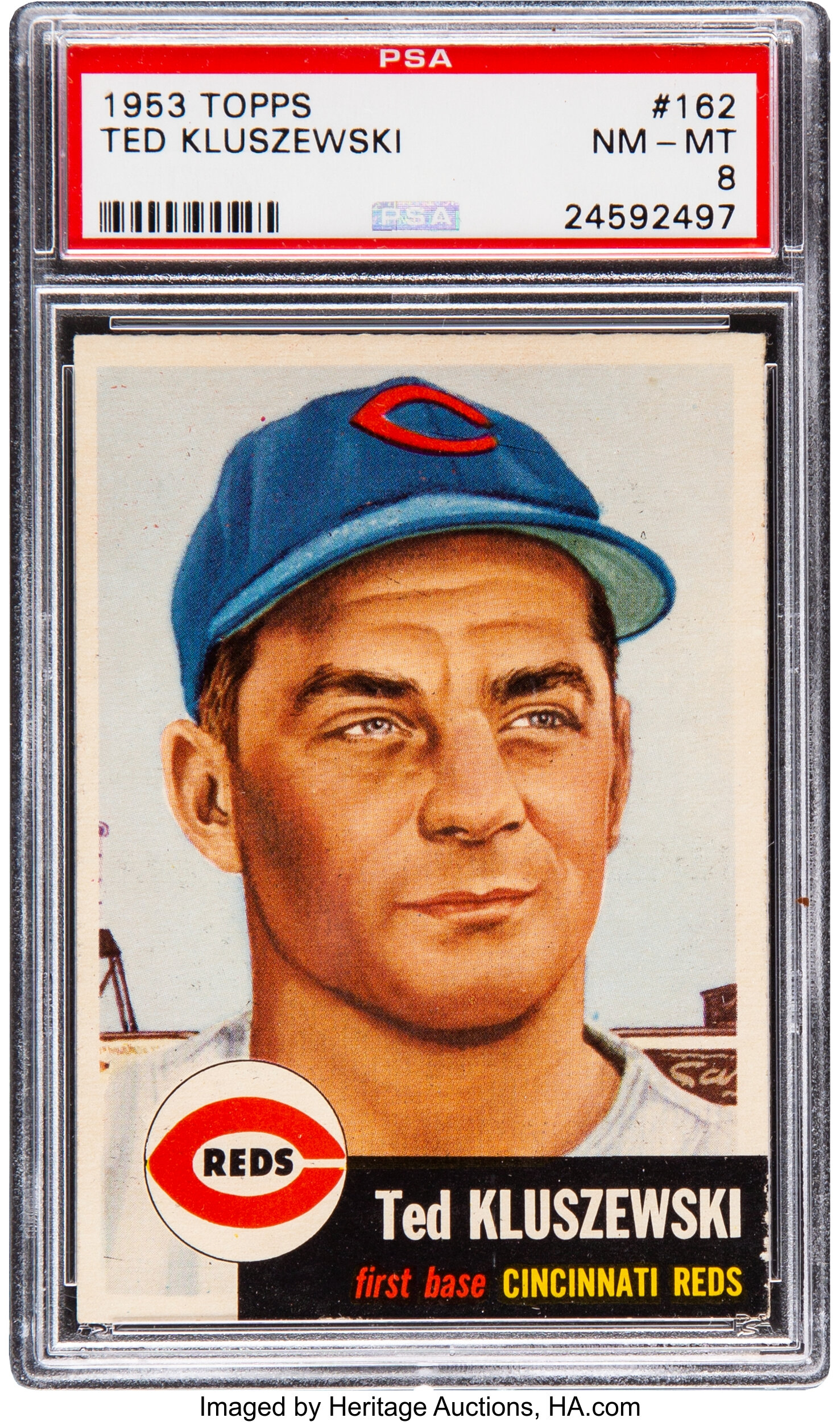 1953 Topps Ted Kluszewski #162 PSA NM-MT 8. Baseball Cards, Lot #51120