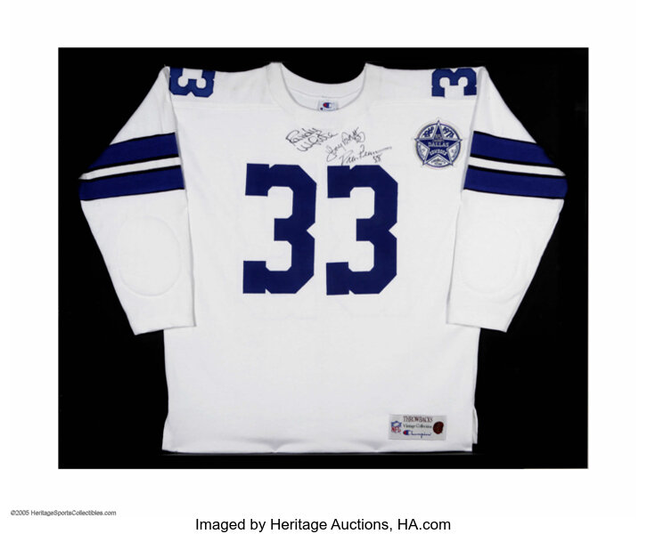 Tony Dorsett Autographed and Framed Dallas Cowboys Jersey