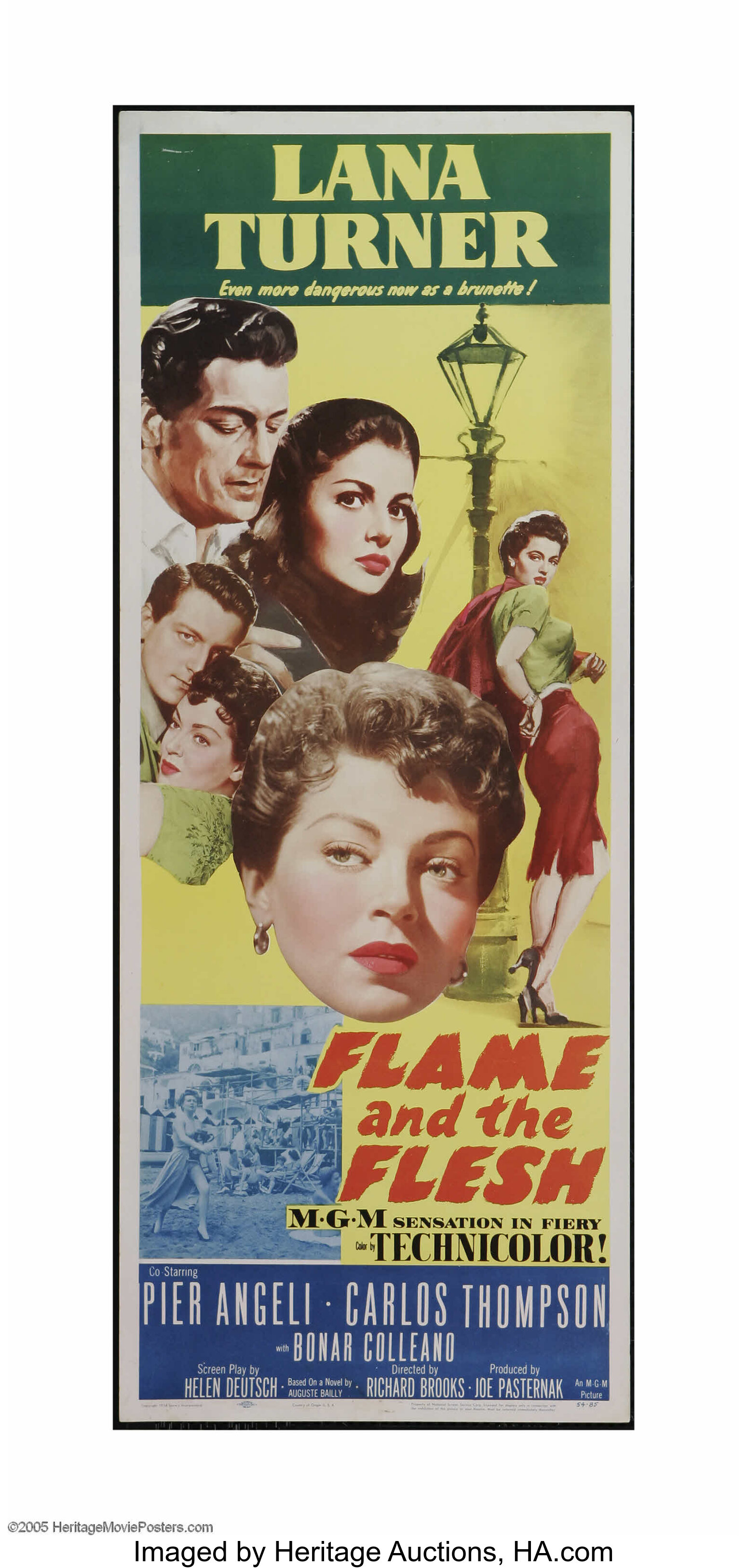 Flame And The Flesh Mgm 1954 Insert 14 X 36 This Is A Lot