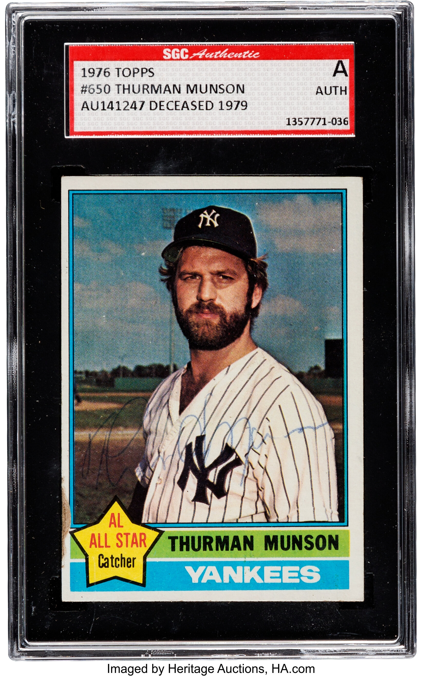 Thurman Munson, TOPPS Baseball Card Collection (2) Scarce