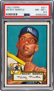 Eddie Mathews Signed Reprint 1952 Topps #407 Braves Trading Card PSA/DNA