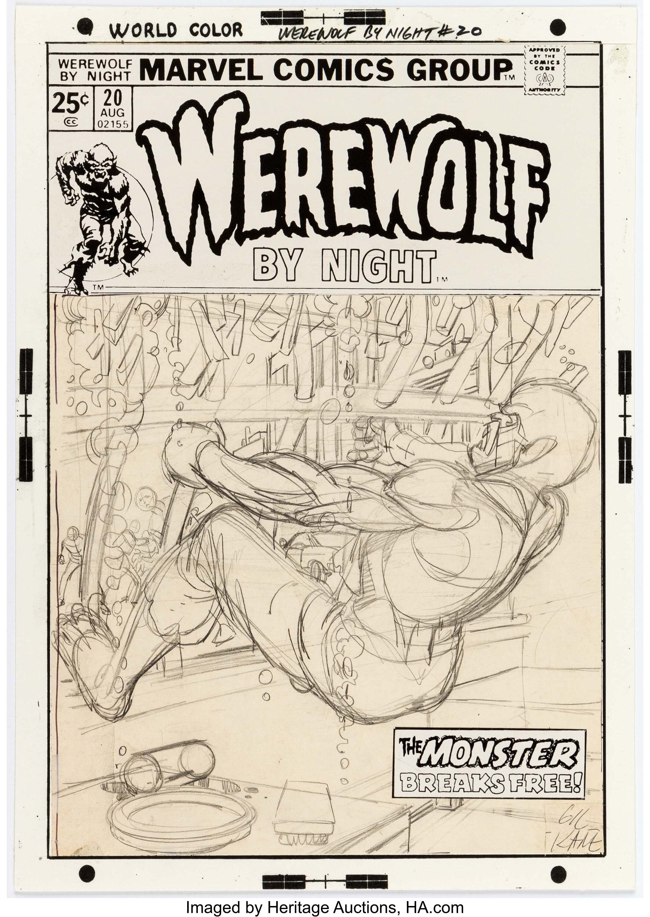 Werewolf By Night # 18 Vintage June 1974