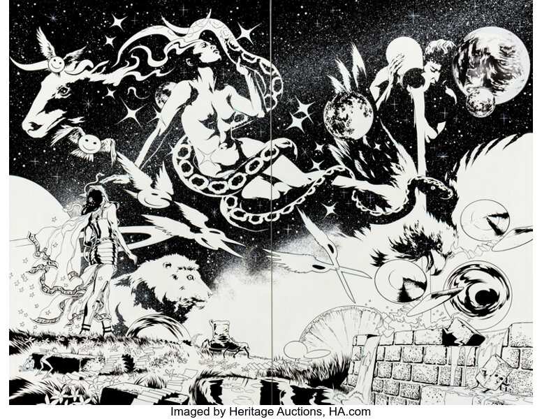 J H Williams Iii And Mick Gray Promethea 13 Double Splash Page Lot Heritage Auctions