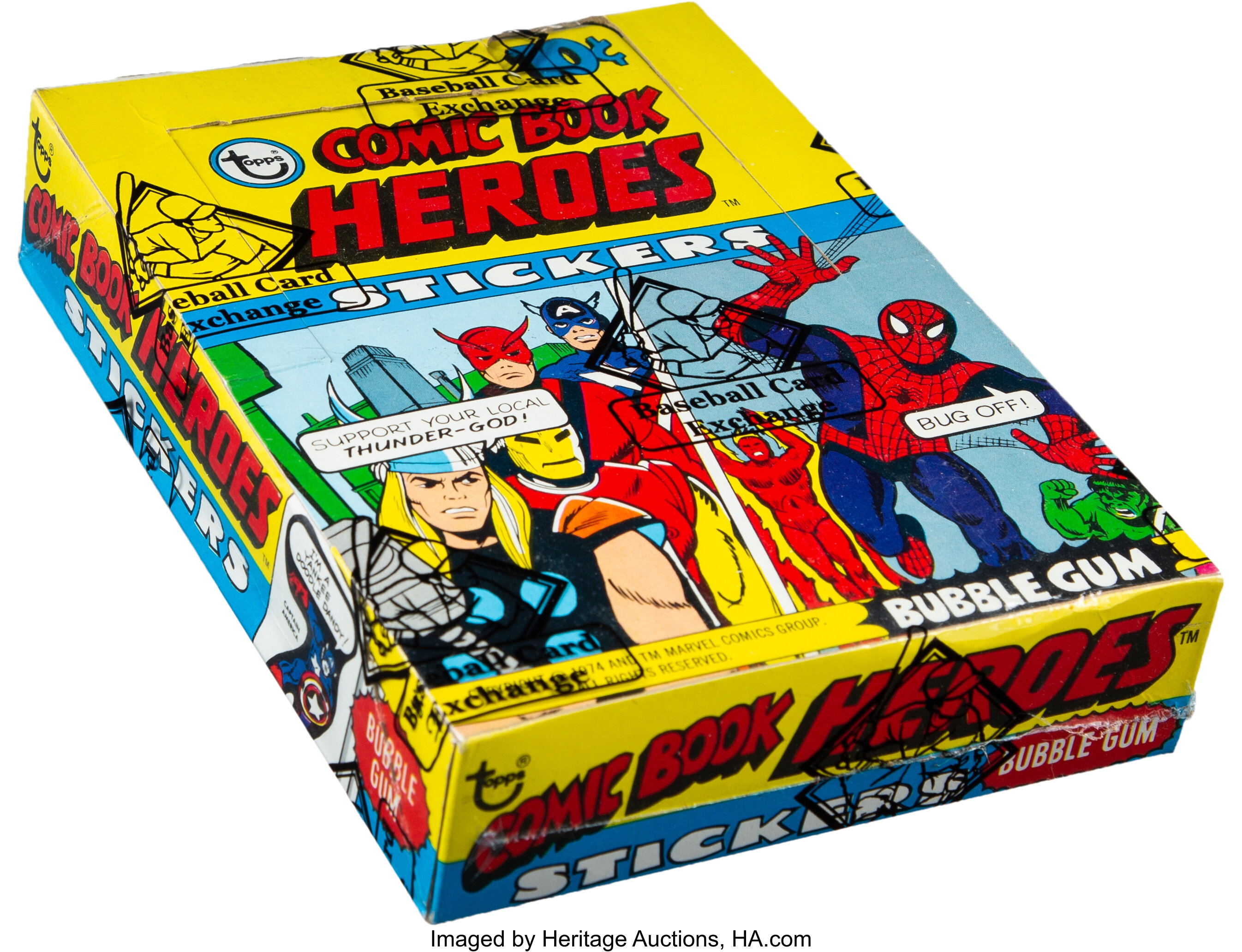 1976 Topps Marvel Super Heroes Stickers Wax Box with 36 Unopened | Lot  #50941 | Heritage Auctions