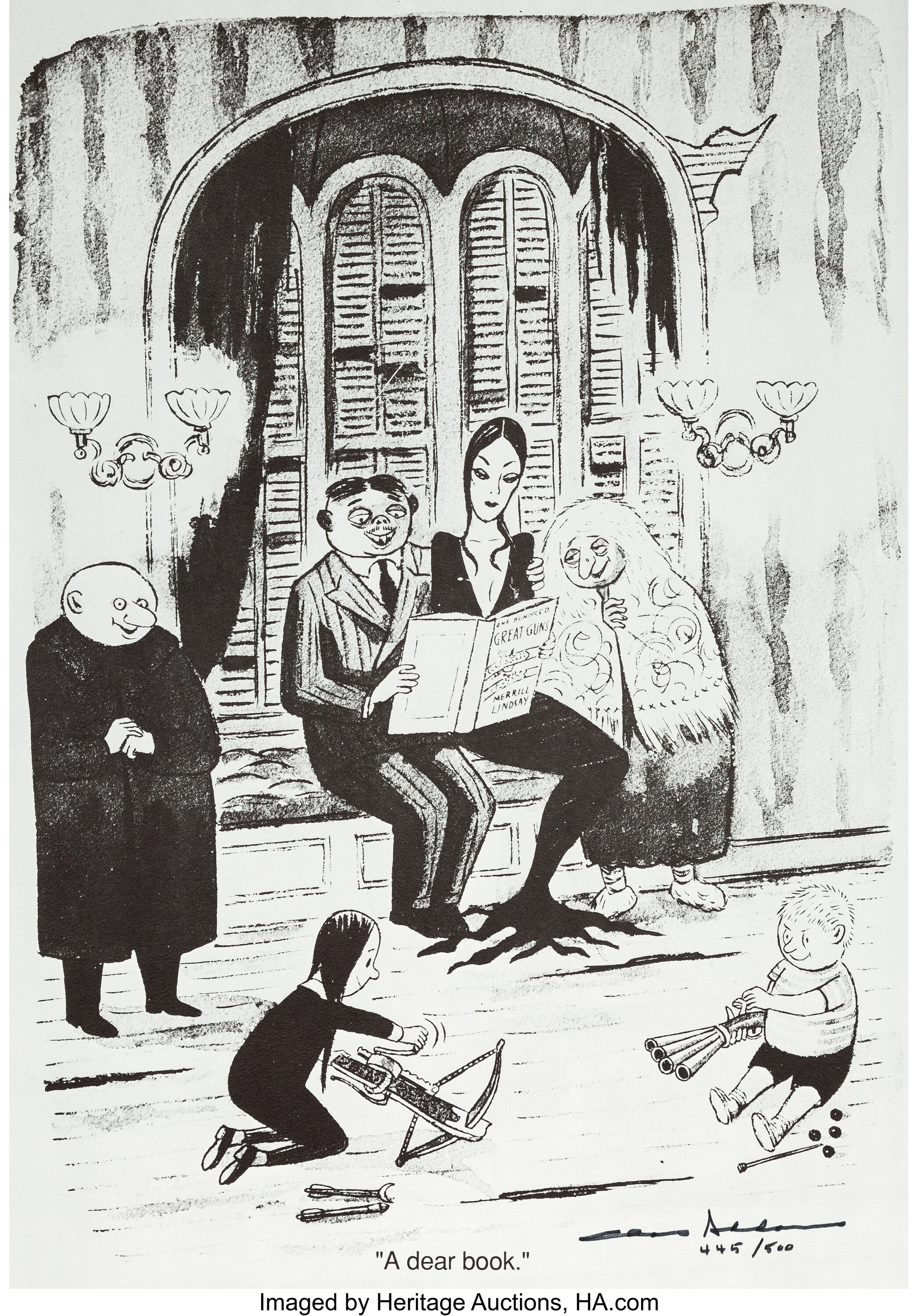 Charles Addams A Dear Book LimitedEdition Print 445/500 Lot 12709