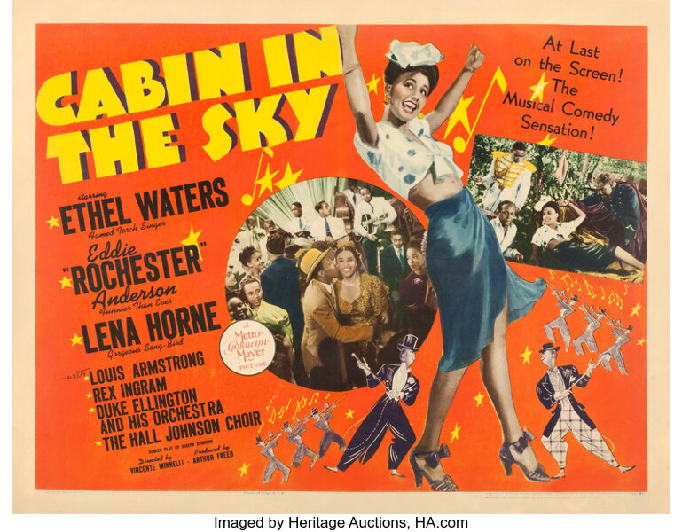 Cabin In The Sky Mgm 1943 Half Sheet 22 X 28 Constantin