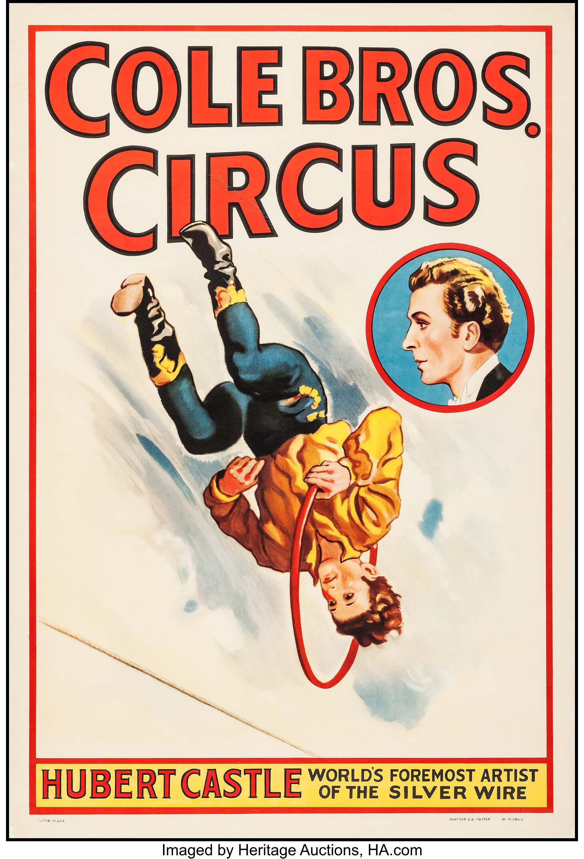 Cole Brothers Circus Cole Bros 1940s Poster 28 X 41 Lot