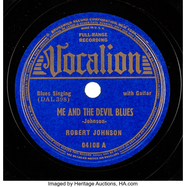  Robert Johnson VOCALION Cross Road Blues/Ramblin' On My Mind  RSD 10 78 RPM - auction details