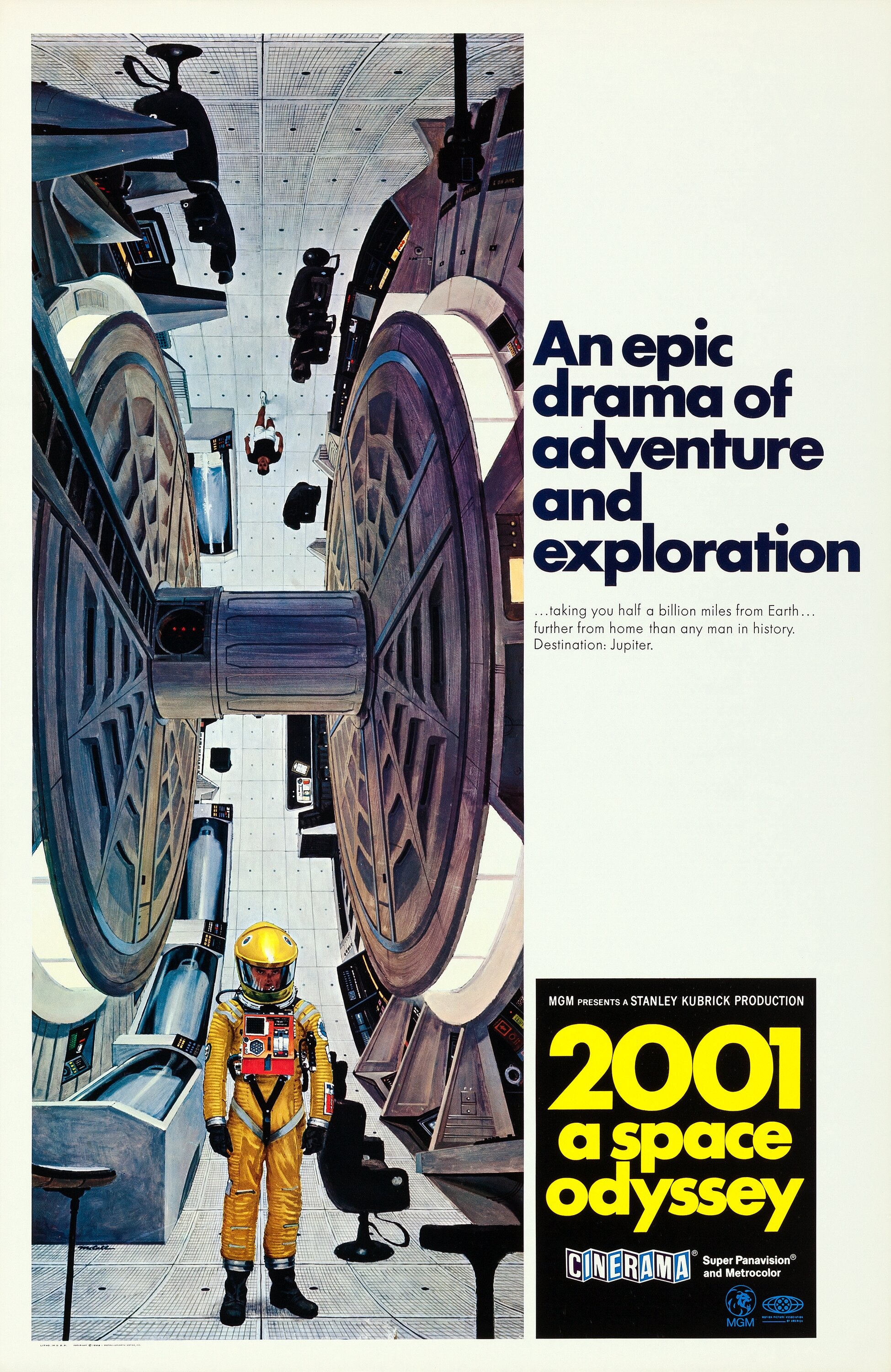 2001 A Space Odyssey Mgm 1968 Cinerama One Sheet 27 X 41 Lot 86326 Heritage Auctions 5707