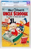 Four Color #386 Uncle Scrooge - File Copy (Dell, 1952) CGC NM- 9.2 Off-white to white pages.