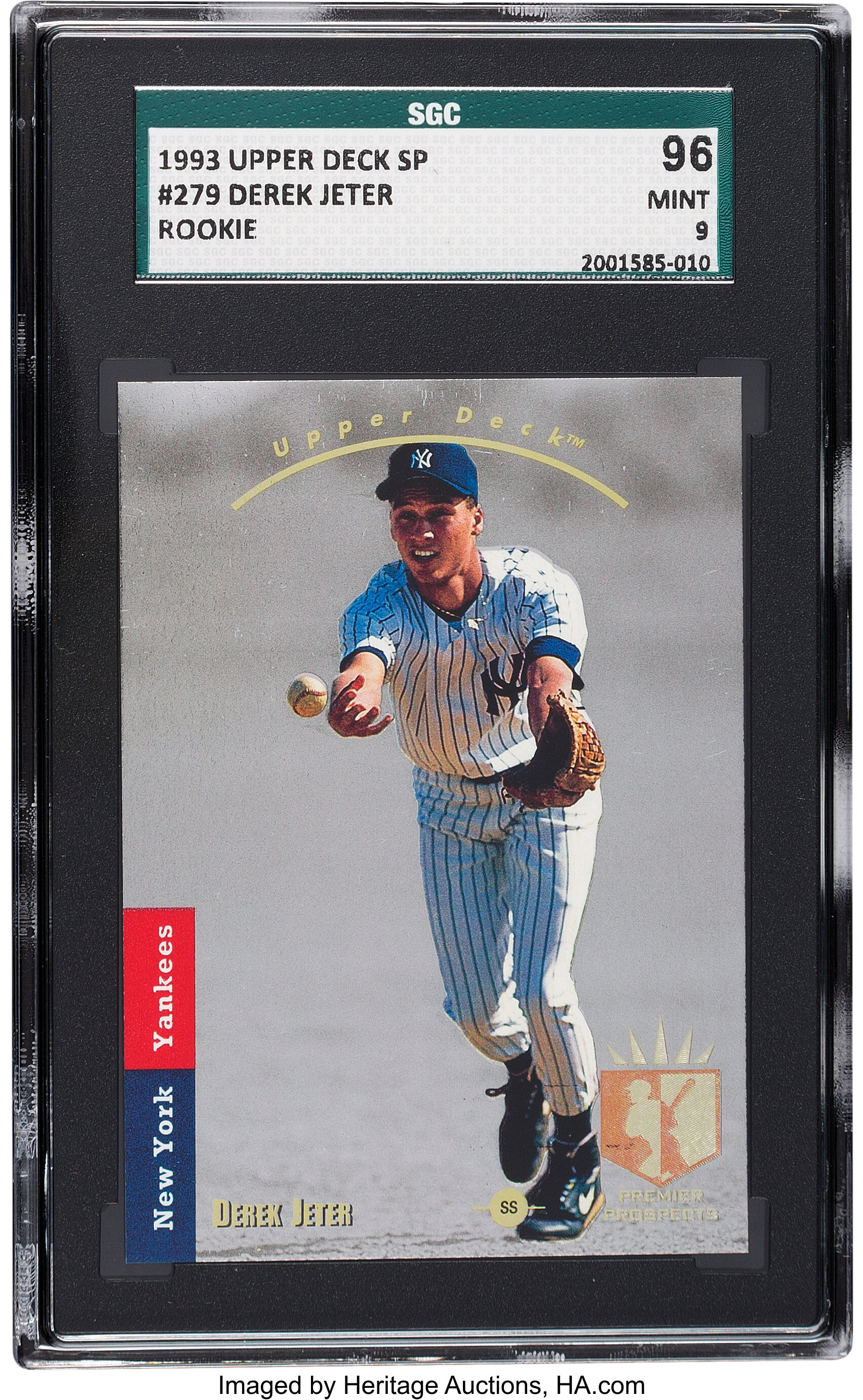 1993 SP Derek Jeter Foil #279 SGC 96 Mint 9.... Baseball Cards | Lot #50702  | Heritage Auctions