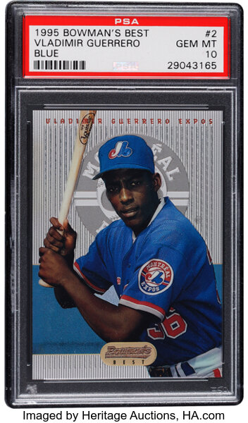 1995 Bowman Baseball Vladimir Guerrero Rookie Card