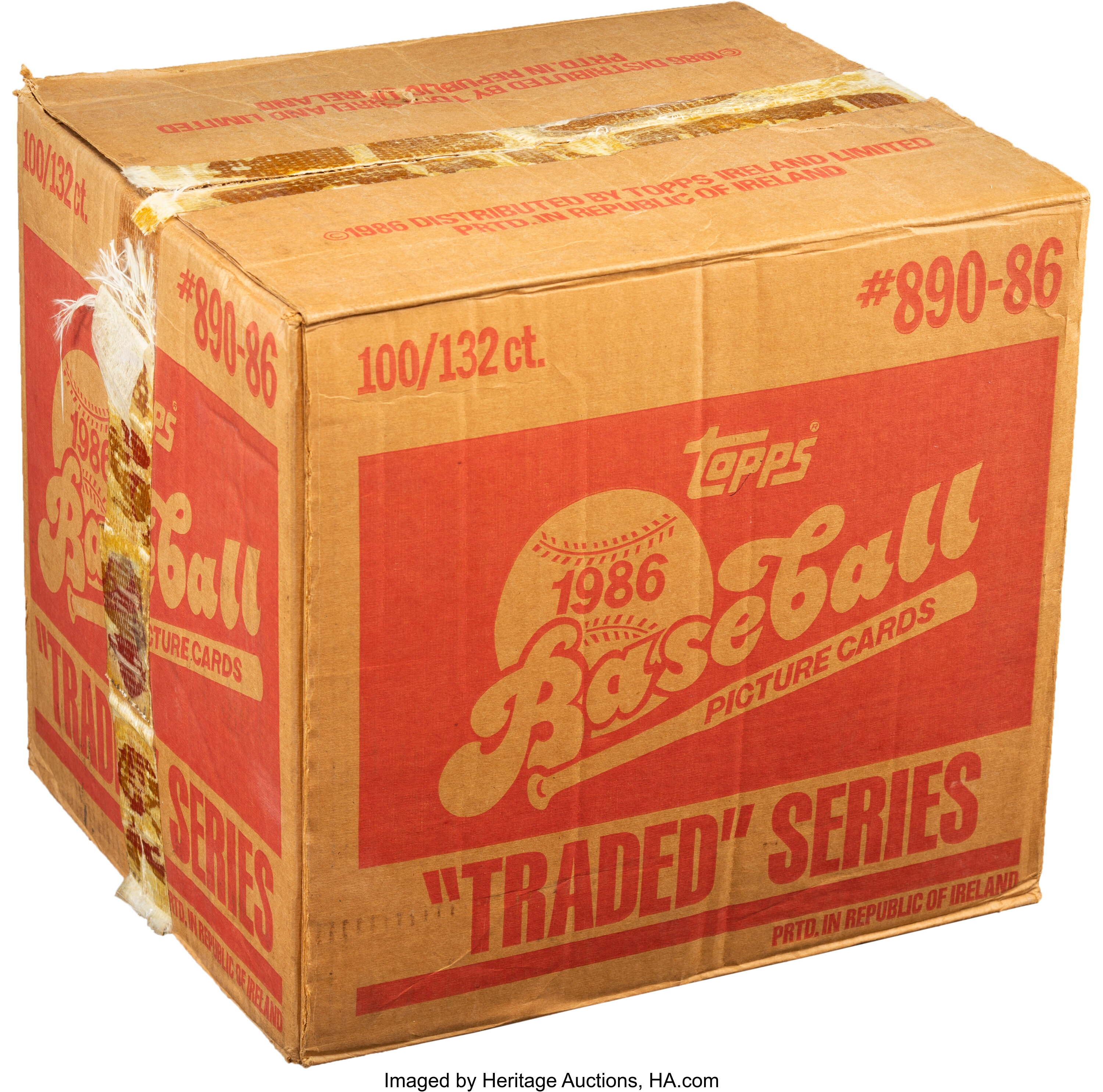 1986 Topps Baseball Traded Unopened Case With 100 Sets Baseball Lot 50730 Heritage Auctions