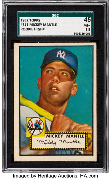 The Holy Grail of baseball cards: 1952 Topps Mickey Mantle