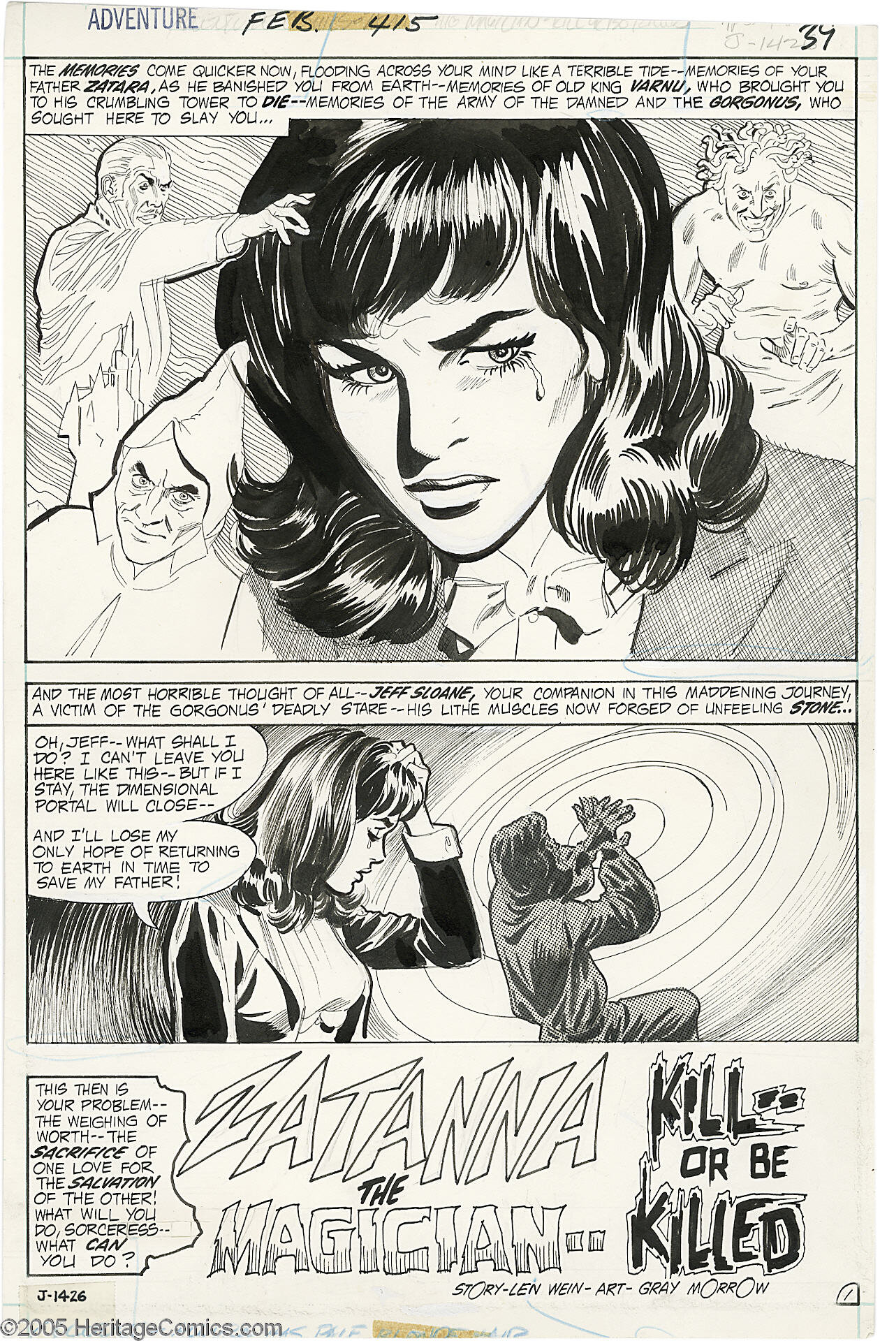 Gray Morrow - Adventure Comics #415 Complete 7-page Story "Zatanna | Lot  #2474 | Heritage Auctions