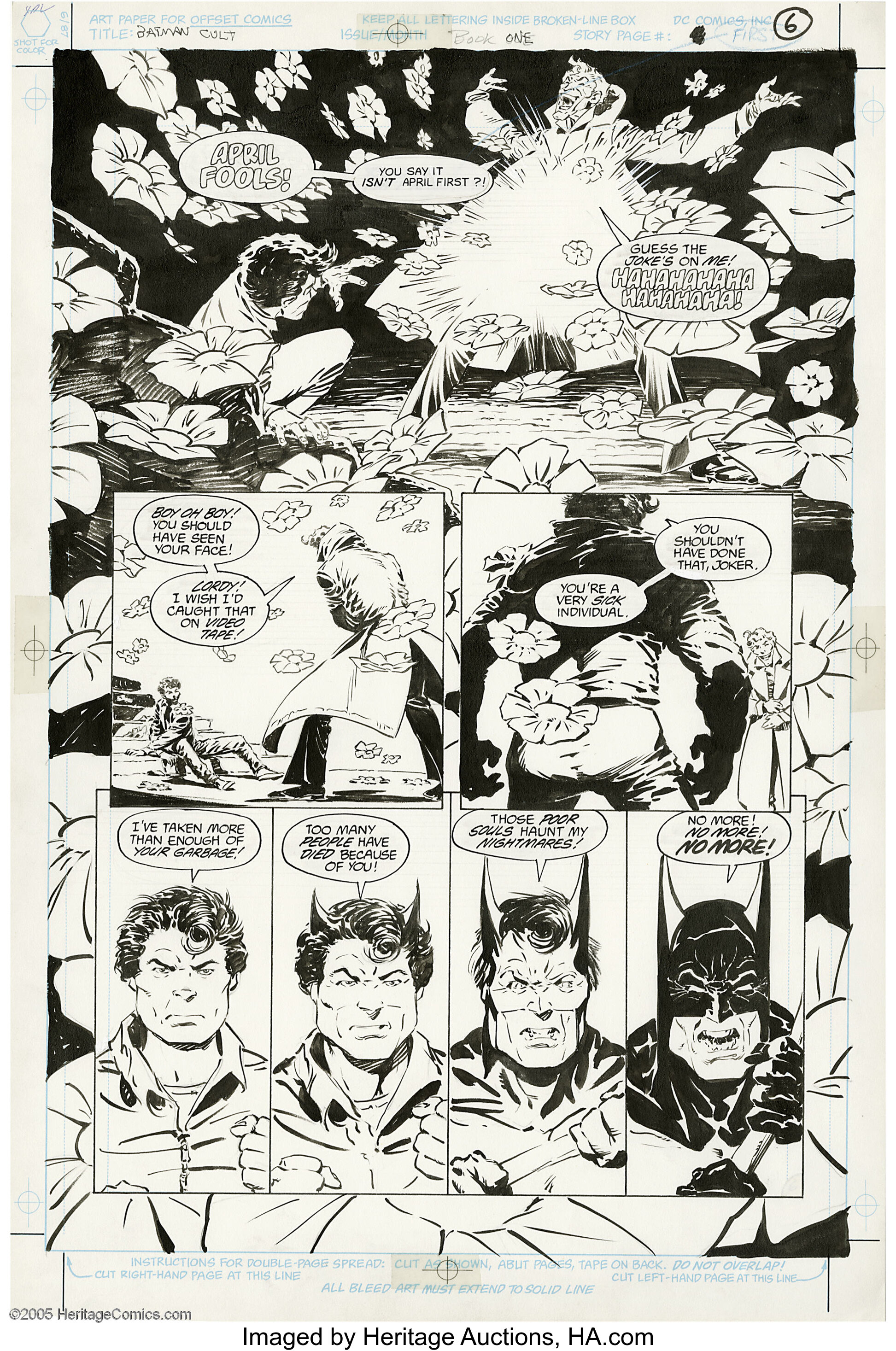 Bernie Wrightson Batman The Cult 1 Page 6 Original Art Dc Lot 2584 Heritage Auctions