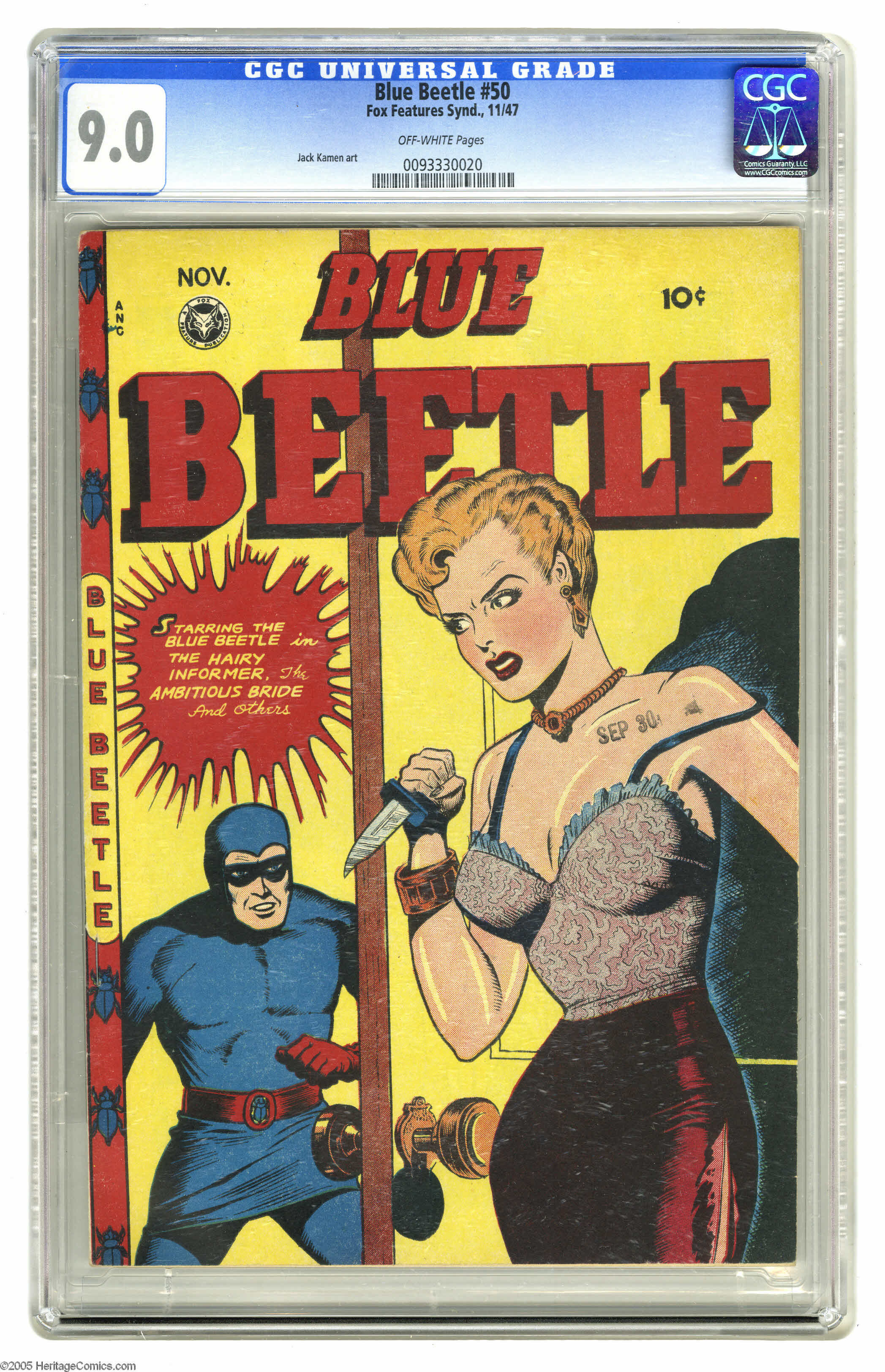 Cedar Chest Comics - Blue Beetle #2 CGC graded 8.5 - origin (new) and  death of (old) Blue