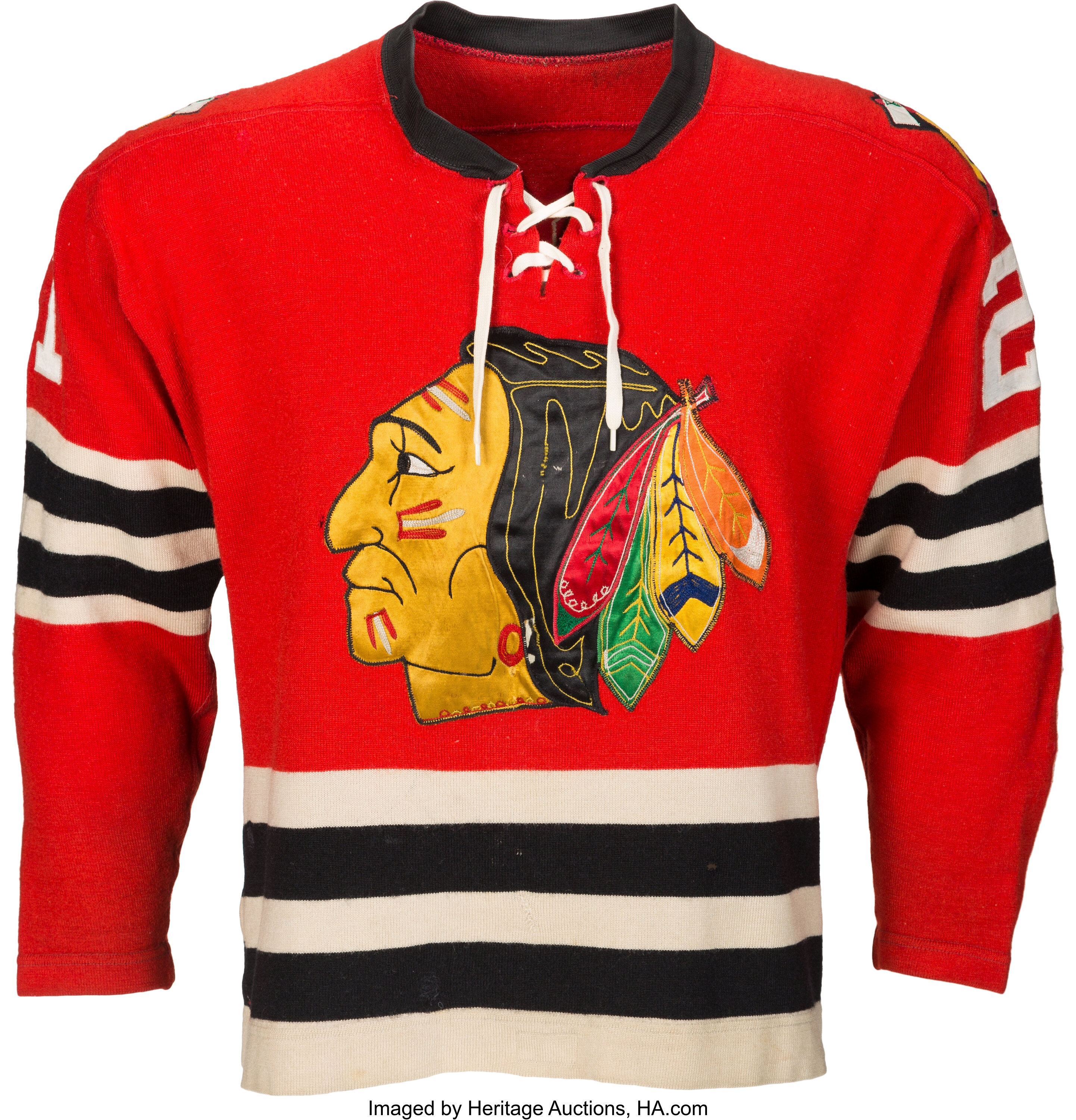 1960-61 Stan Mikita Chicago Black Hawks Stanley Cup Finals Game Worn Jersey.  Love the Original Six!