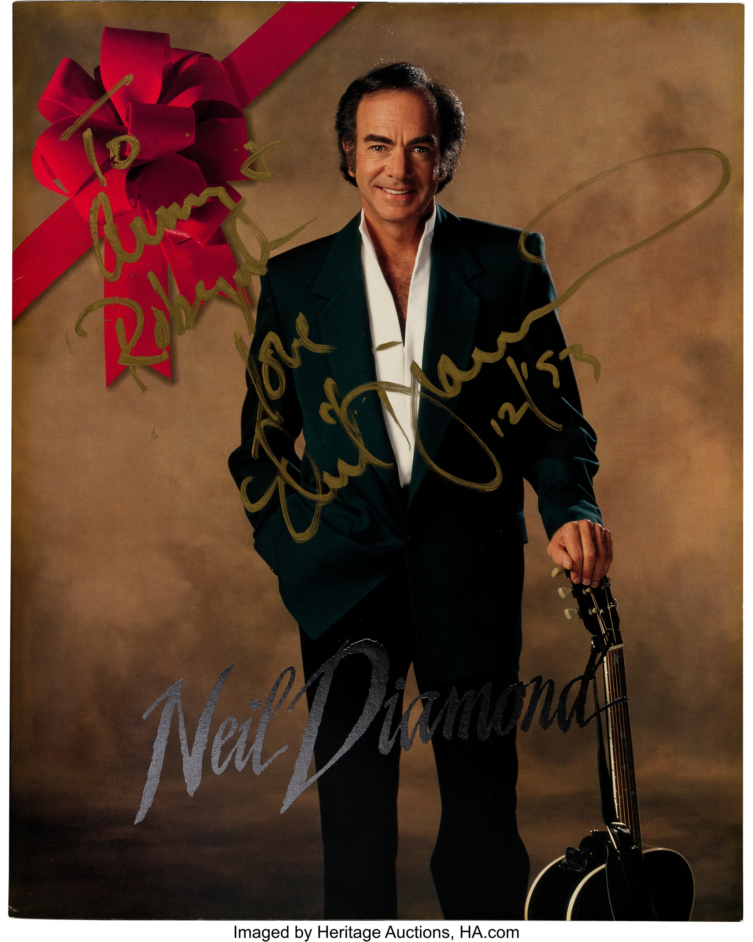 Neil Diamond Signed Highlights Book, 1993.... Music Memorabilia | Lot ...