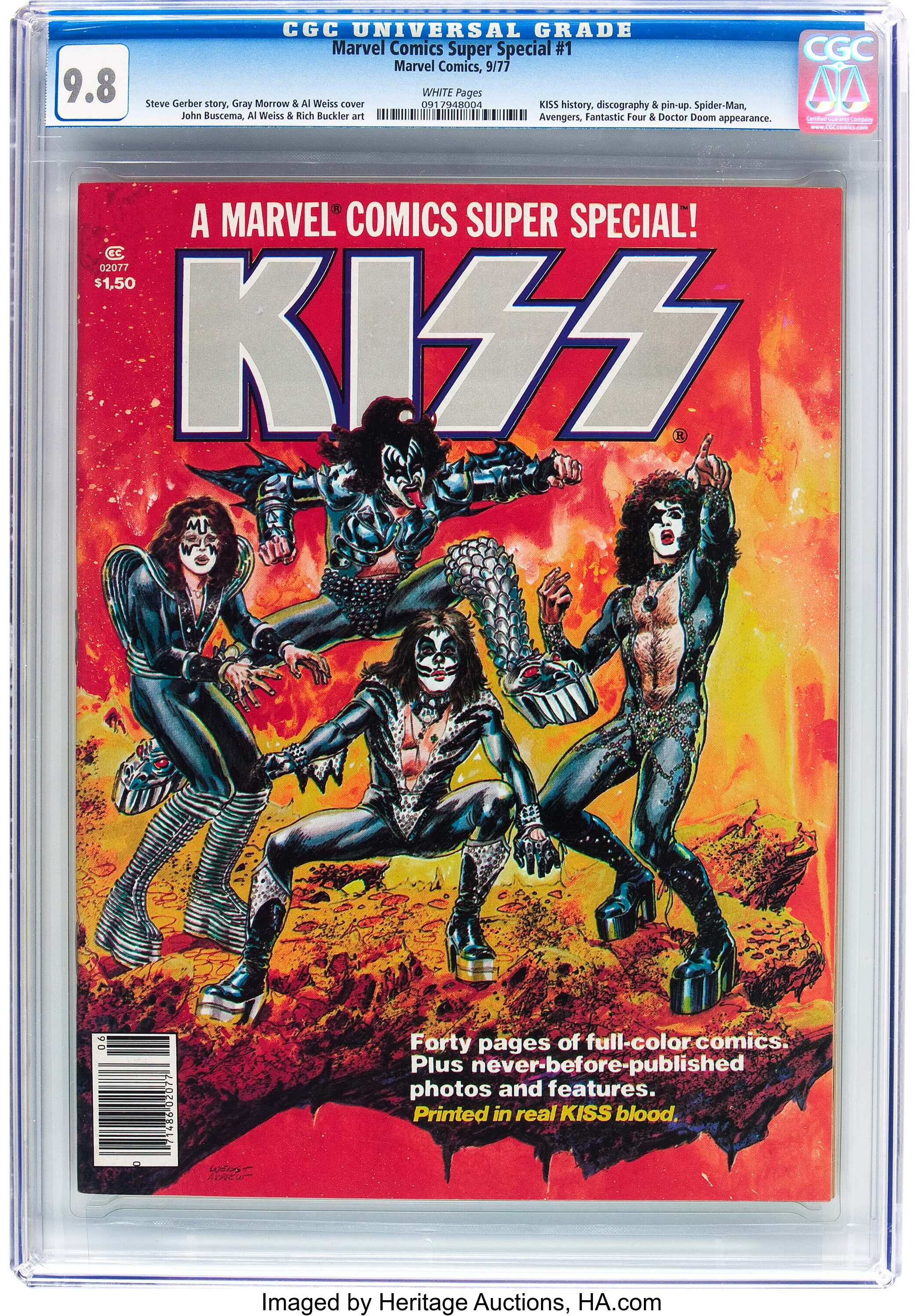 Marvel Comics Super Special #1 KISS (Marvel, 1977) CGC NM/MT 9.8