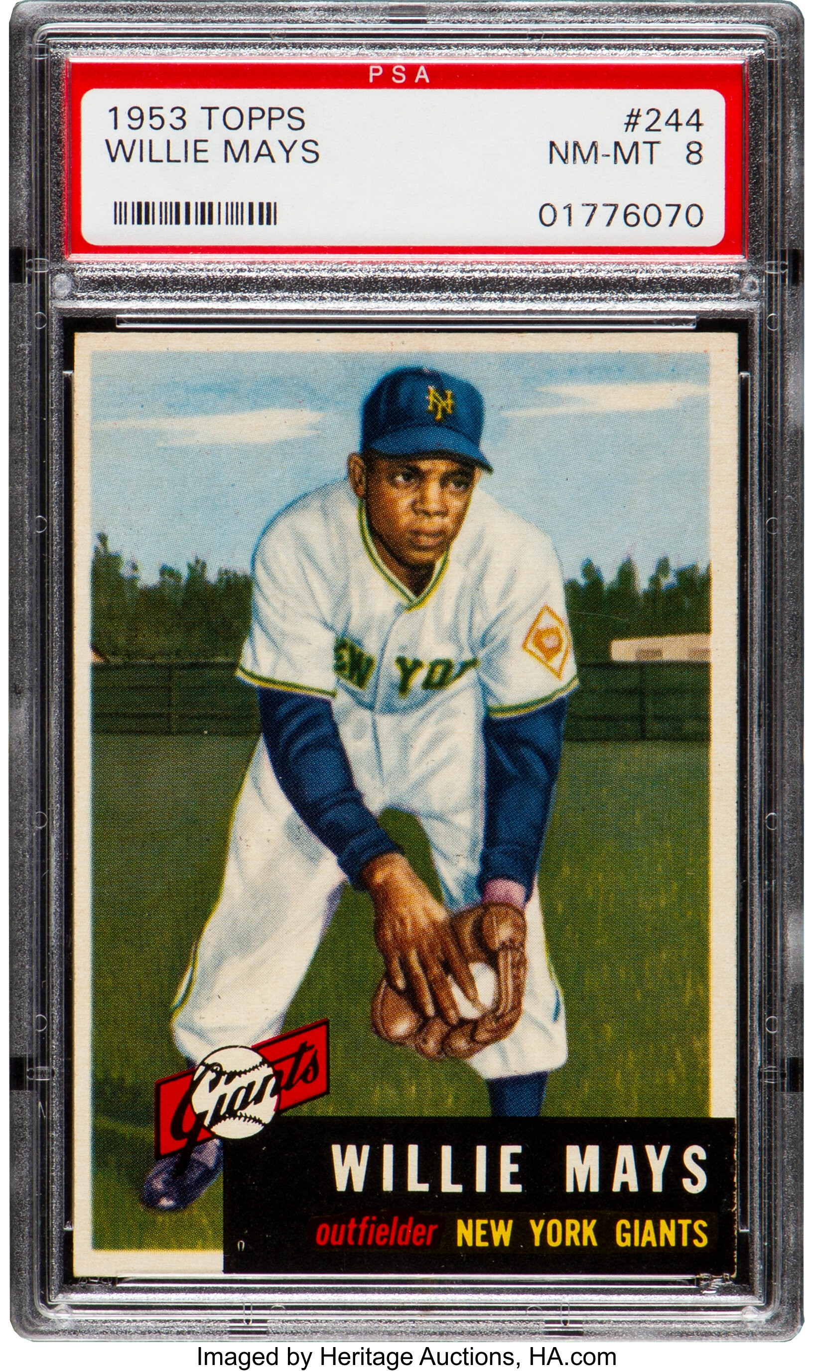 Willie Mays' rookie card up for auction