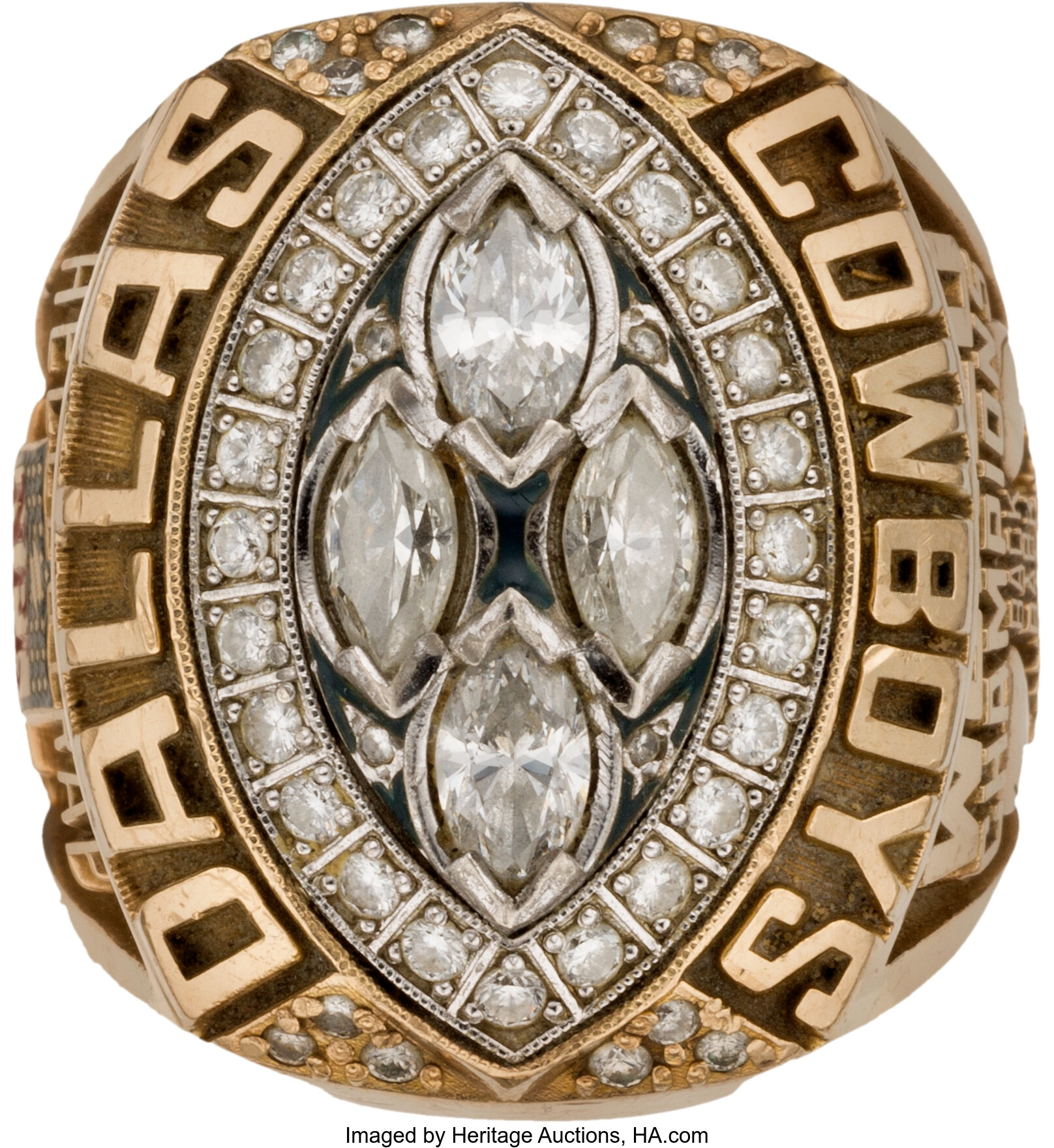 1993 Dallas Cowboys Super Bowl XXVIII Championship Ring Presented, Lot  #80077