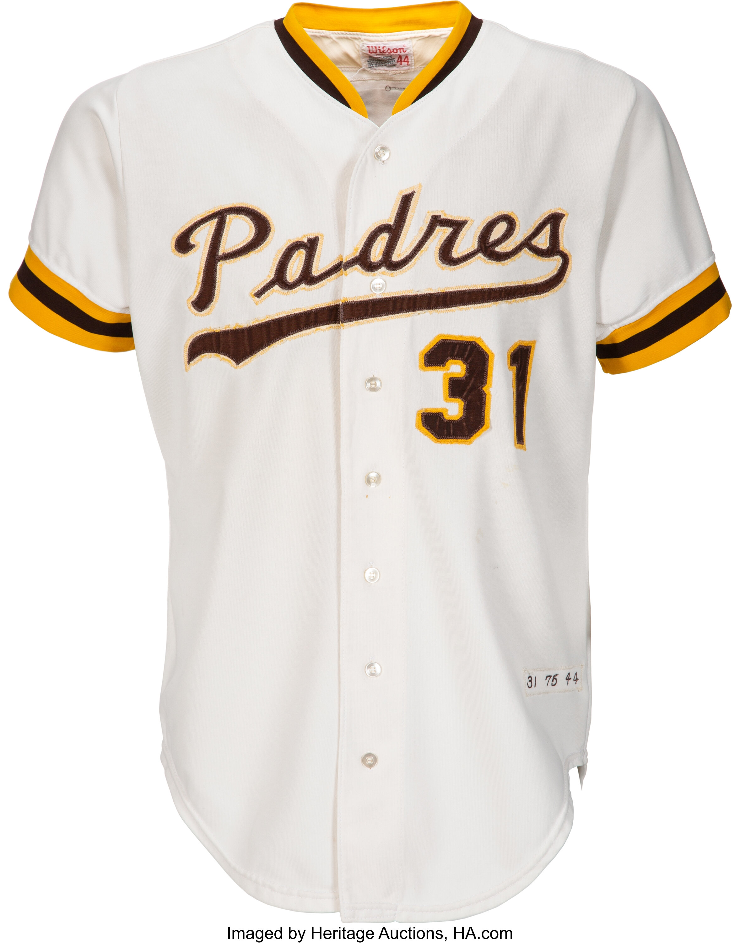 1975 Dave Winfield Game Worn San Diego Padres Uniform. Baseball, Lot  #50413