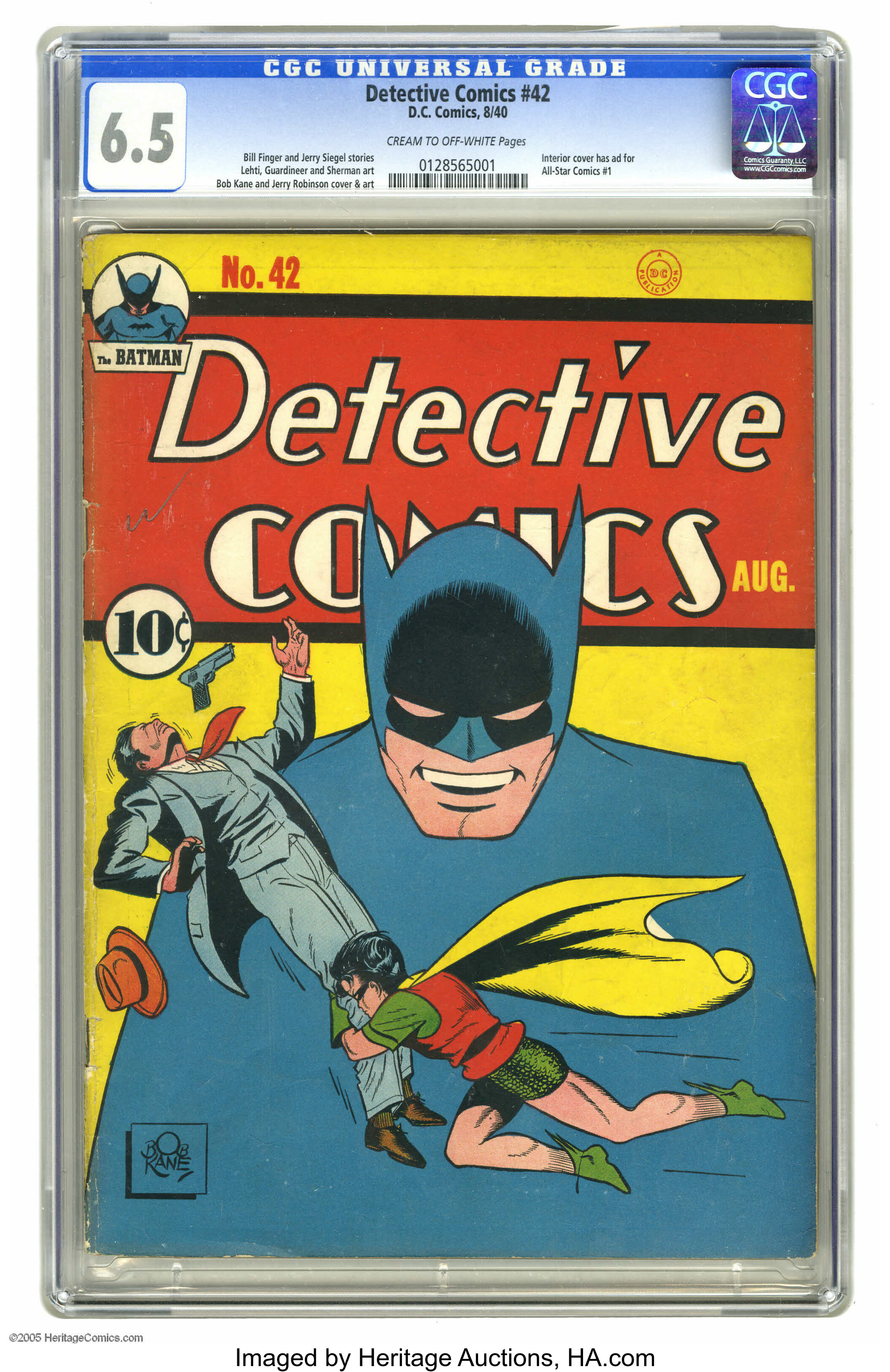 Detective Comics #42 (DC, 1940) CGC FN+  Cream to off-white | Lot #3592  | Heritage Auctions