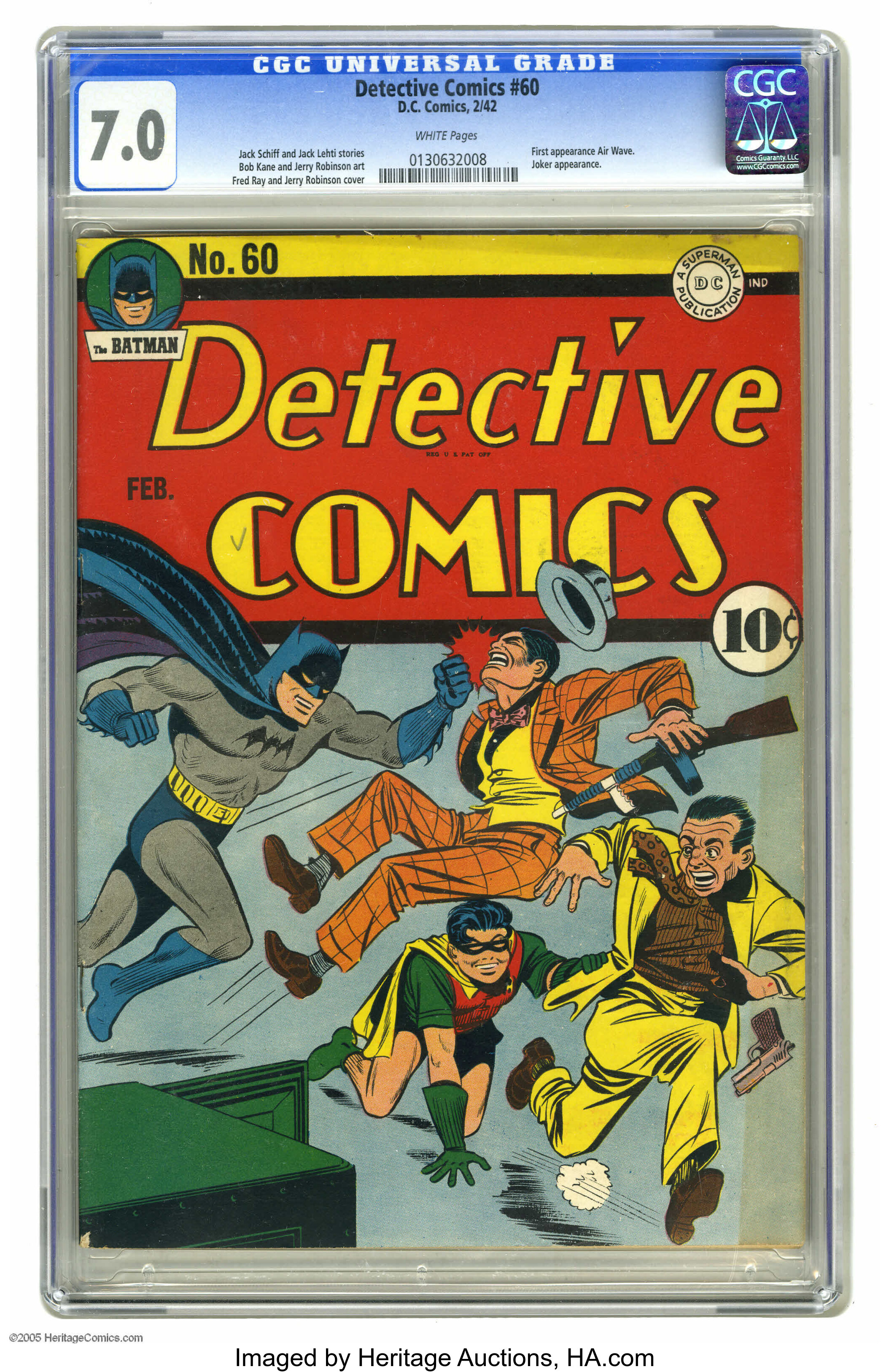 Detective Comics #60 (DC, 1942) CGC FN/VF  White pages. The | Lot #3596  | Heritage Auctions