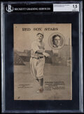 1909 Boston Sunday Post Red Sox Stars Supplements Eddie Cicotte