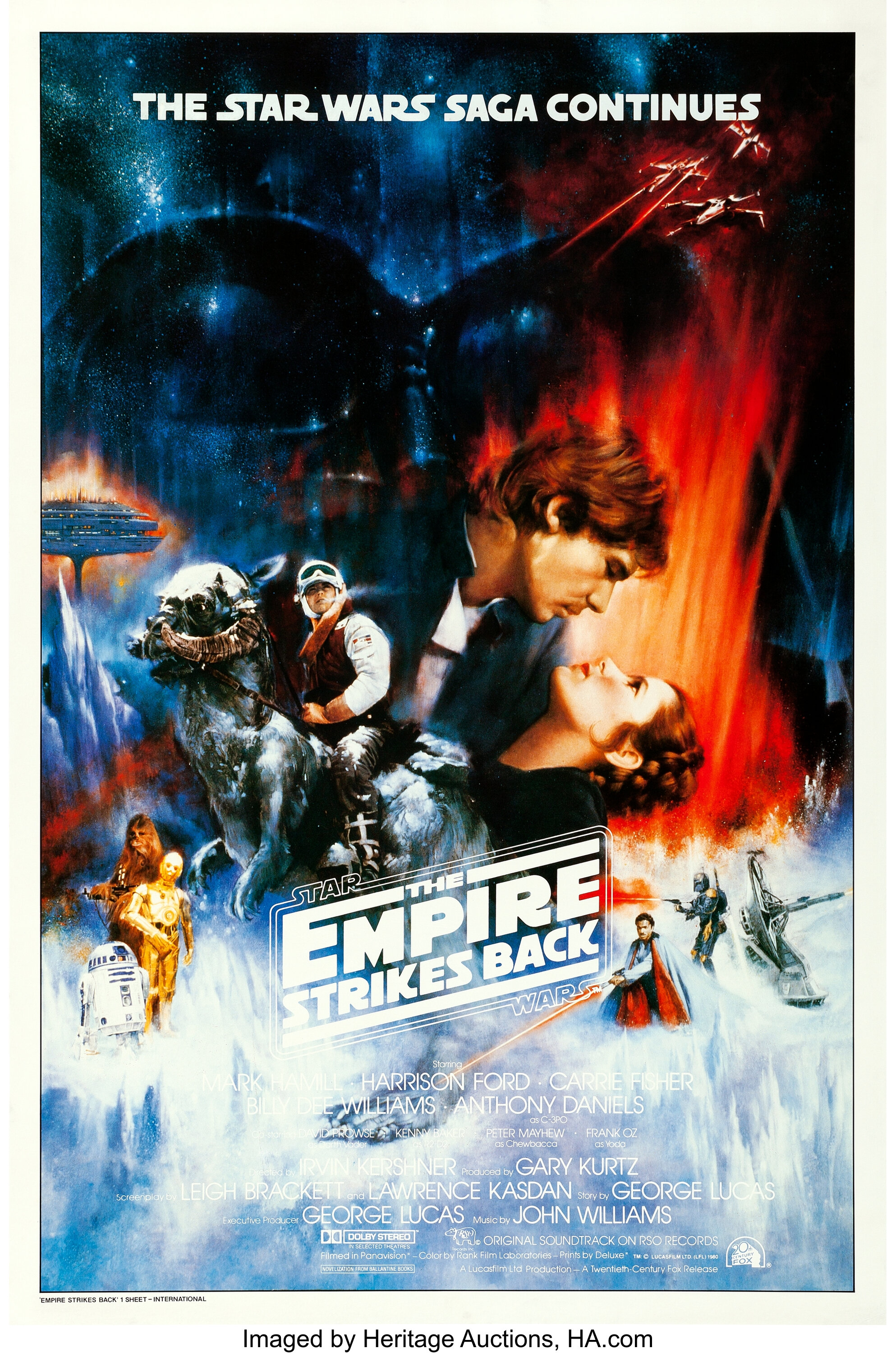 The Empire Strikes Back Movie Poster 1980 1 Sheet (27x41)