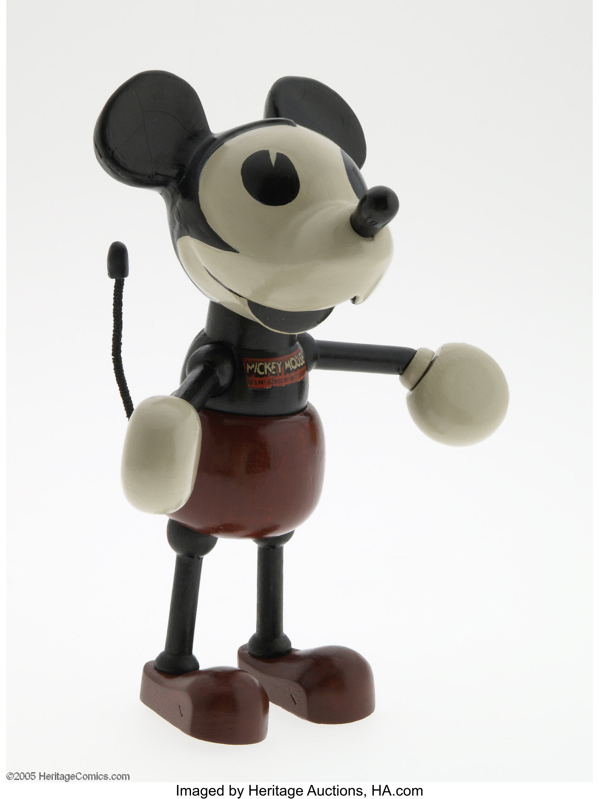 Mickey Mouse Large Fun-e-Flex (George Borgfeldt & Company, 1930s 