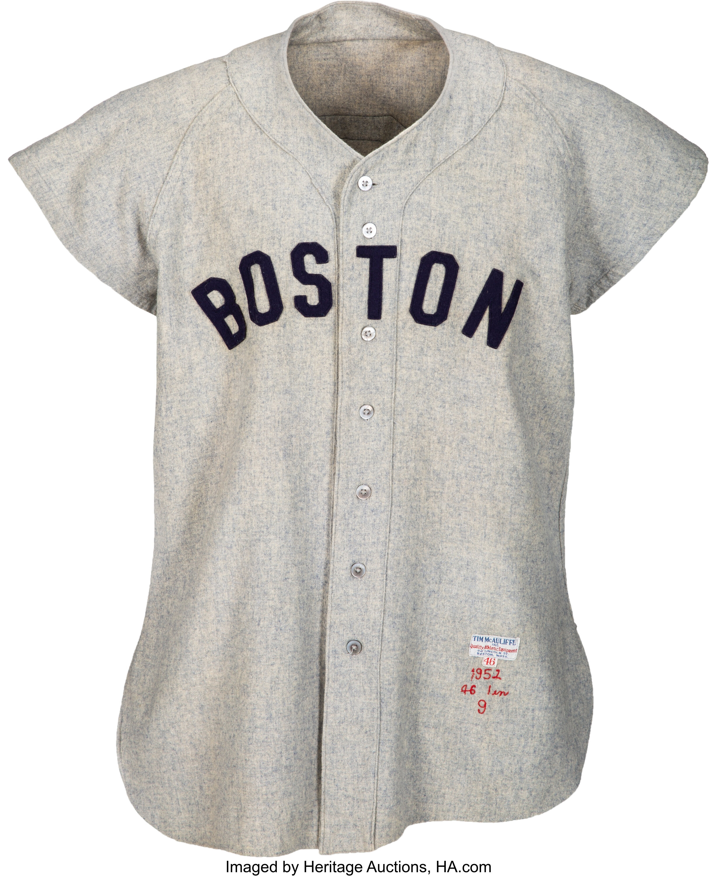 Lot Detail - 1954 Ted Williams Boston Red Sox Game-Used Home Flannel Jersey  (Outstanding Condition • Gifted Directly To Our Consignor By Williams)